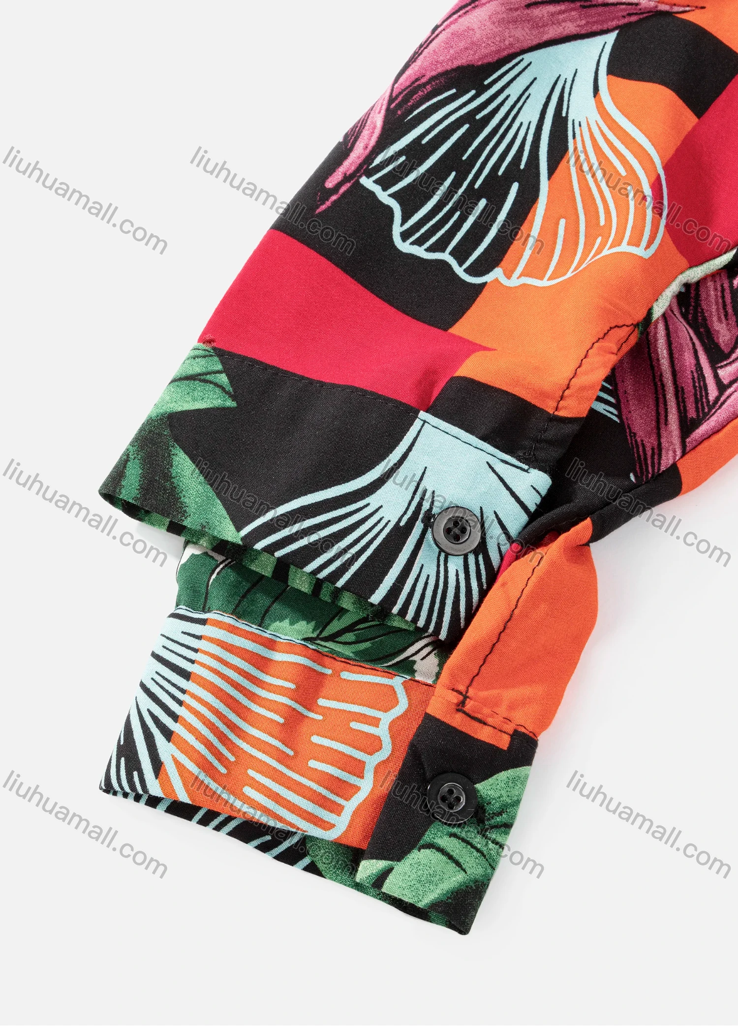 Wholesale Women's Plus Size Fashion Long Sleeve Button Down Geo & Plaid Print Shirt - Liuhuamall