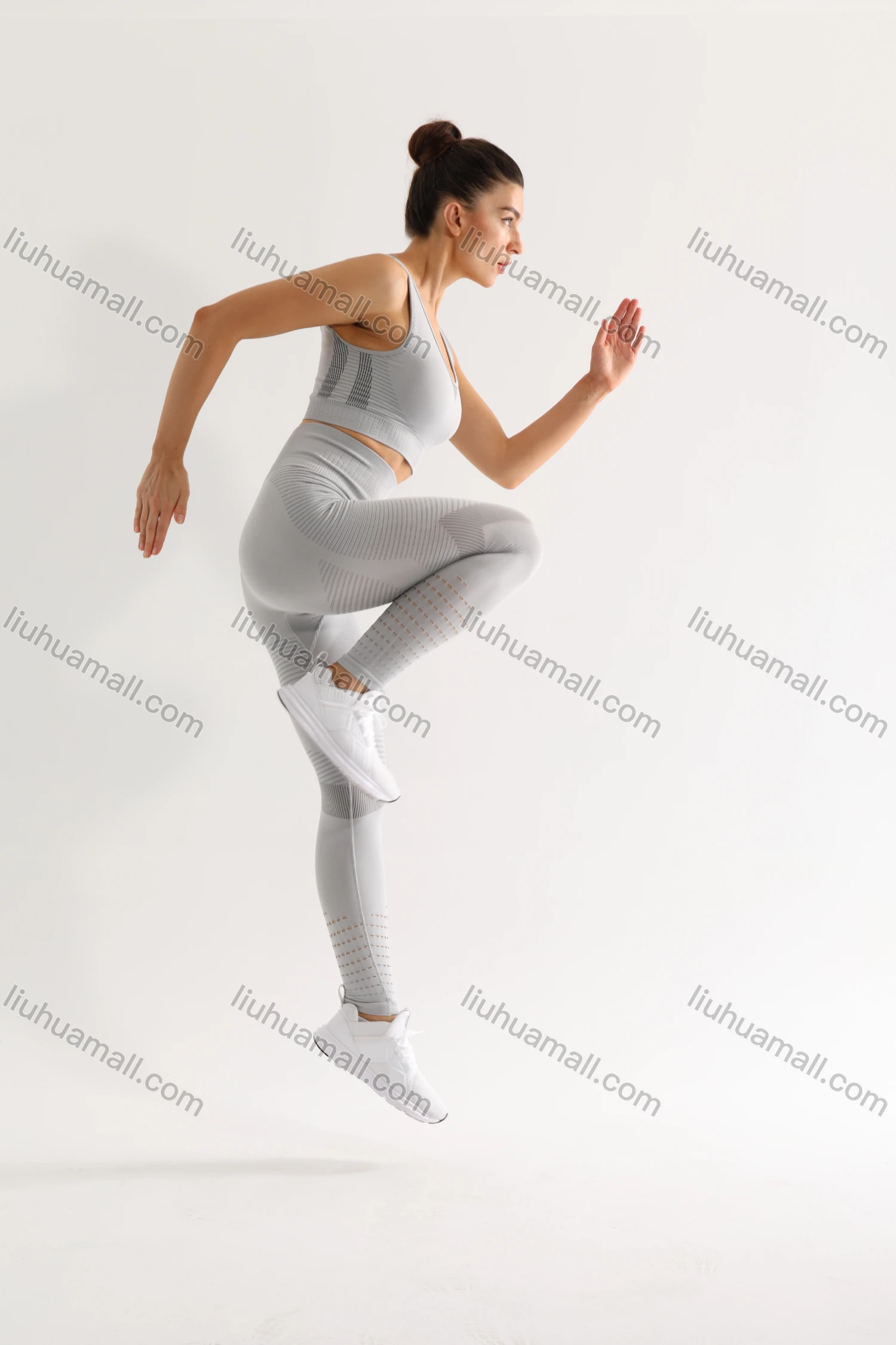 Wholesale Women's 2 Piece Workout Outfits Sports Bra Seamless Leggings Yoga Gym Activewear Set AB24# - Liuhuamall