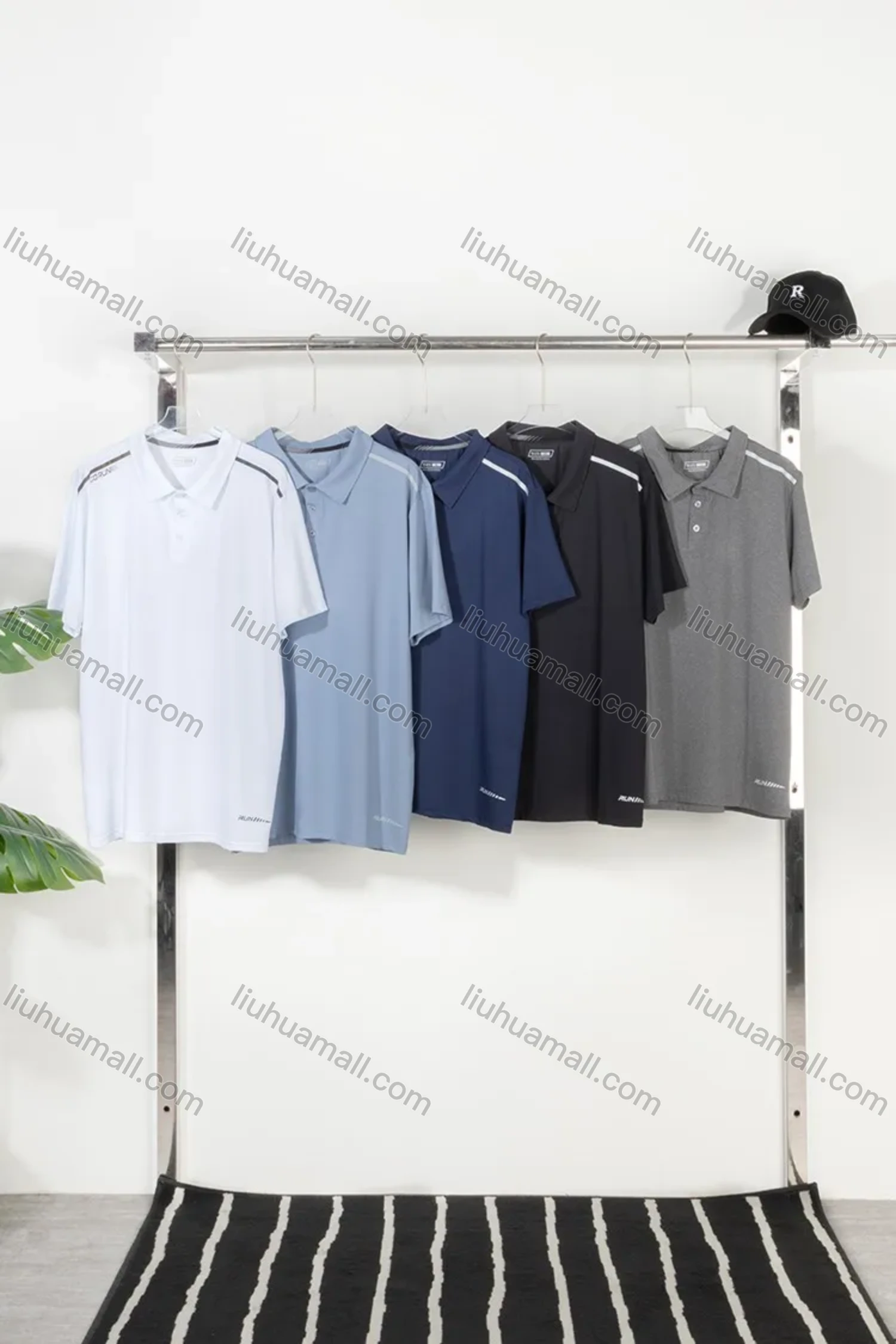 Wholesale Men's Athletic Short Sleeve Running Polo Shirts - Liuhuamall