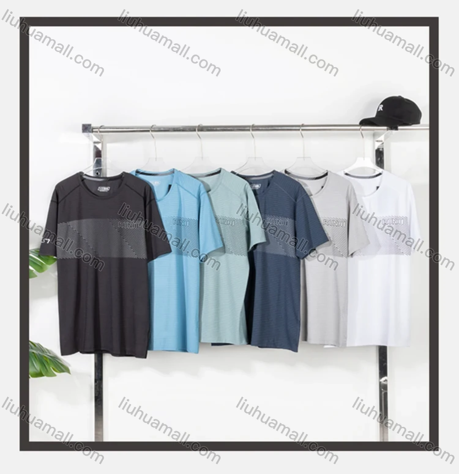 Wholesale Men's Athletic Short Sleeve Breathable Running T-shirts - Liuhuamall