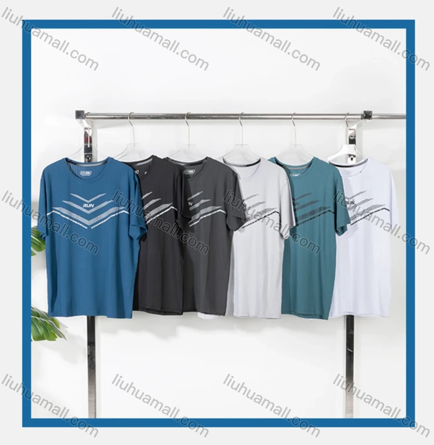 Wholesale Men's Athletic Short Sleeve Breathable Running T-shirts - Liuhuamall