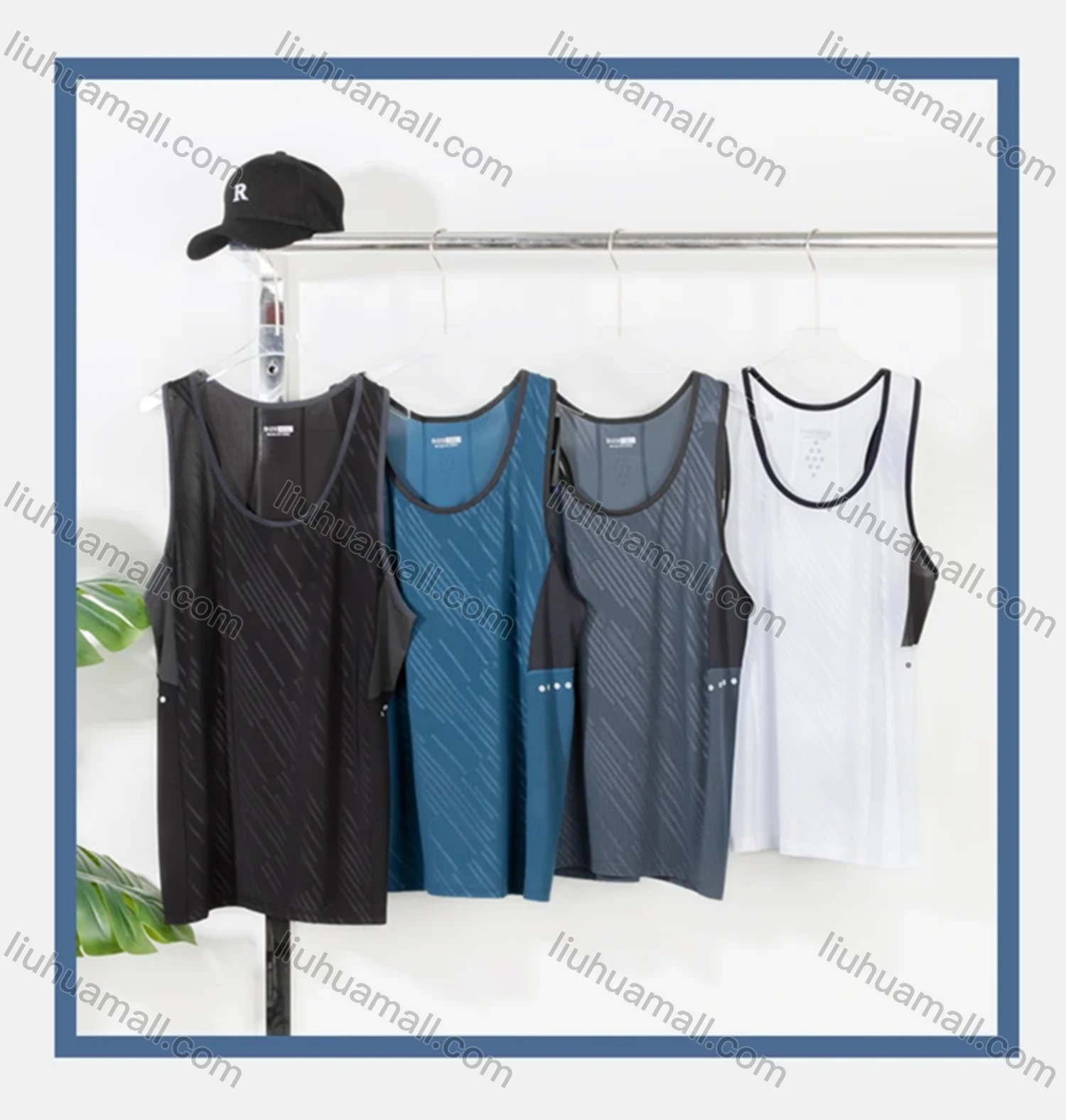 Wholesale Men's Athletic Breathable Running Tank Tops - Liuhuamall
