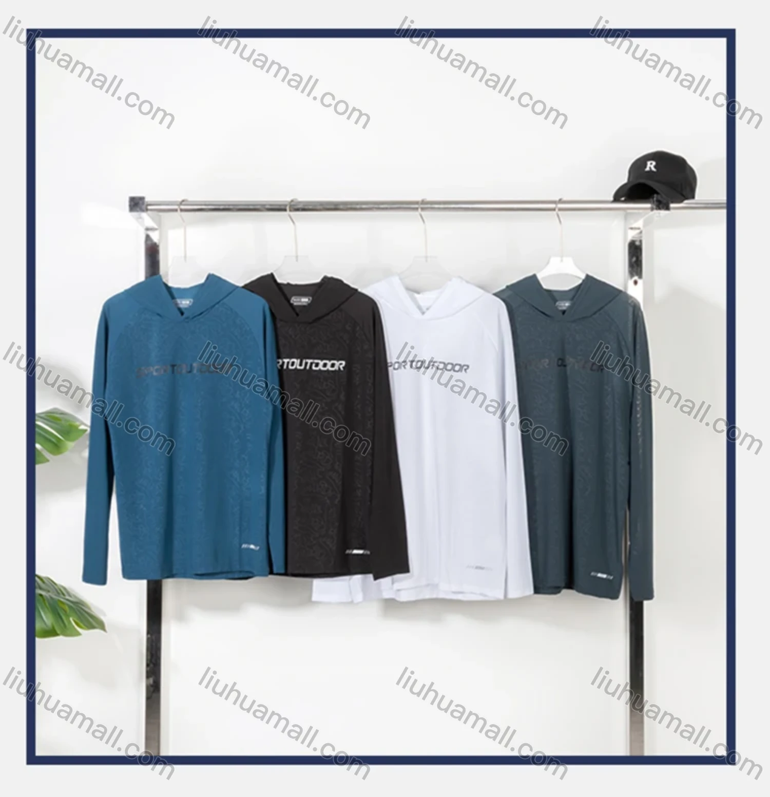 Wholesale Men's Athletic Long Sleeve Graffiti Print Running Hoodies - Liuhuamall