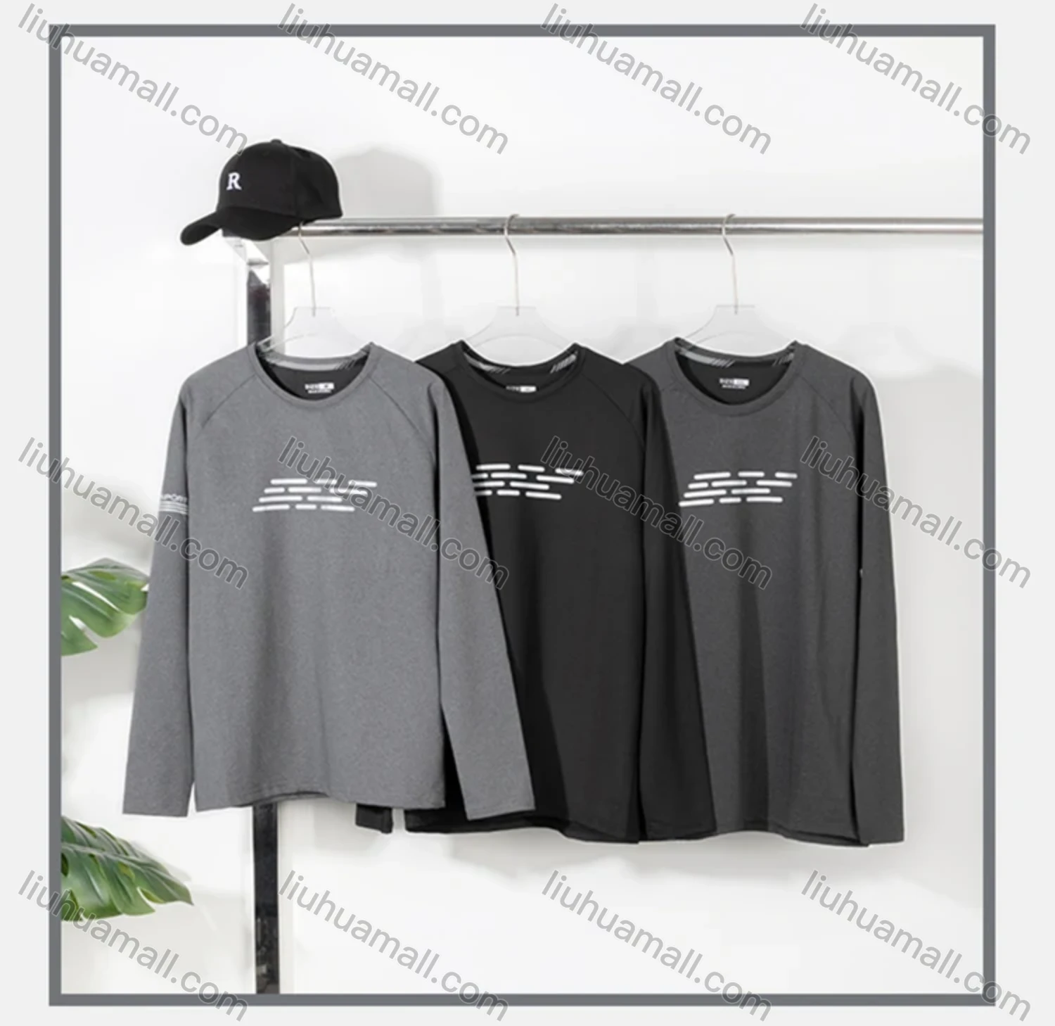 Wholesale Men's Athletic Long Sleeve High Stretchy Running T-shirts - Liuhuamall