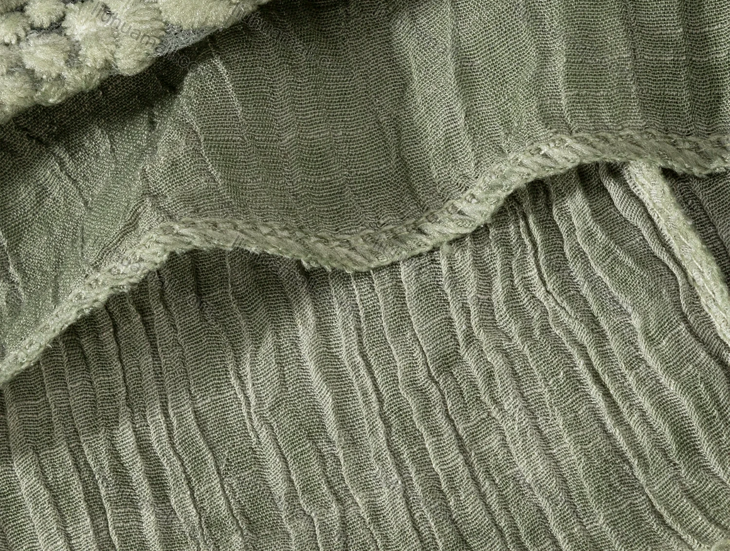 Wholesale Woman's Casual Crew Neck Long Sleeve Splicing Embroidered Floral Print Dress 02# - Liuhuamall