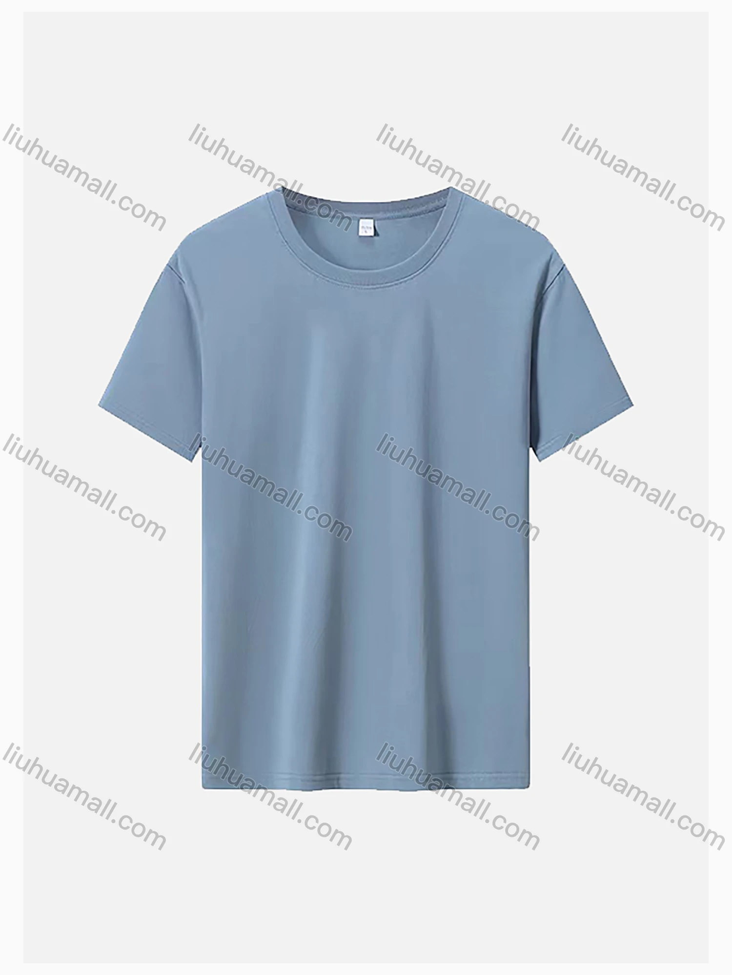 Wholesale Men's Lycra Cotton Basic Round Neck Plain T-shirt 819# - Liuhuamall