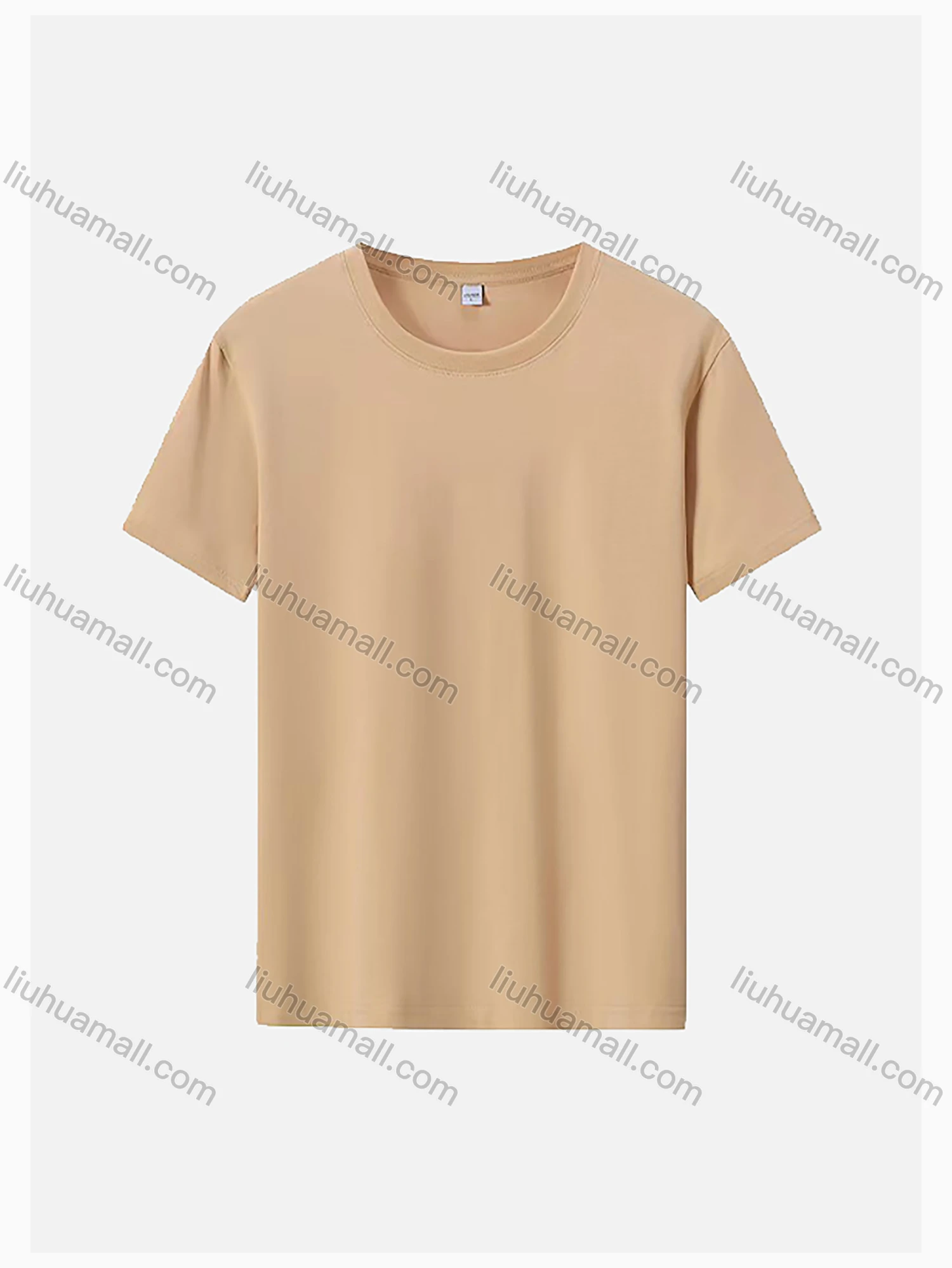Wholesale Men's Lycra Cotton Basic Round Neck Plain T-shirt 819# - Liuhuamall