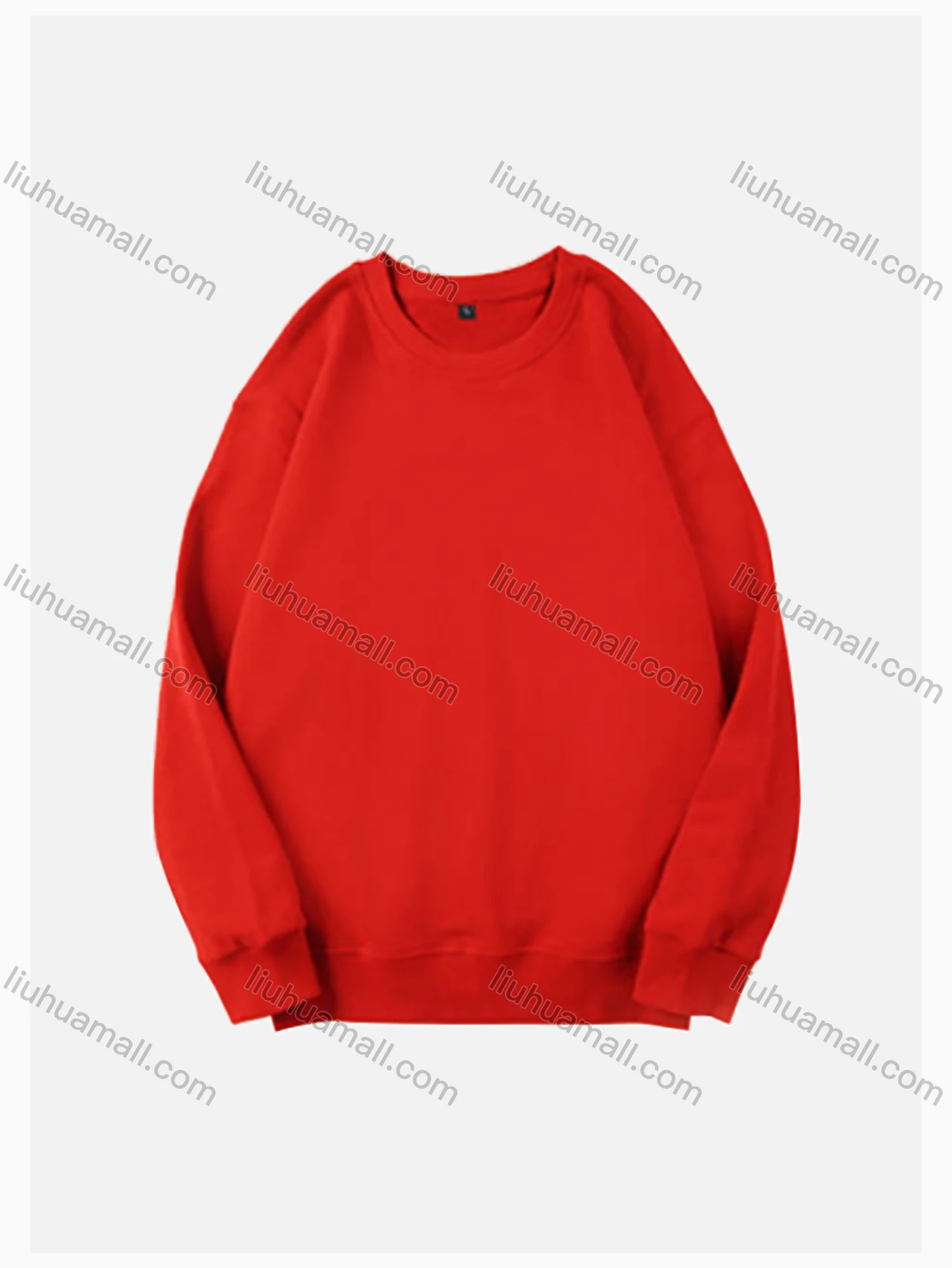 Wholesale Men's Basic Round Neck Long Sleeve Plain 300g Pullover Sweatshirts 710# - Liuhuamall