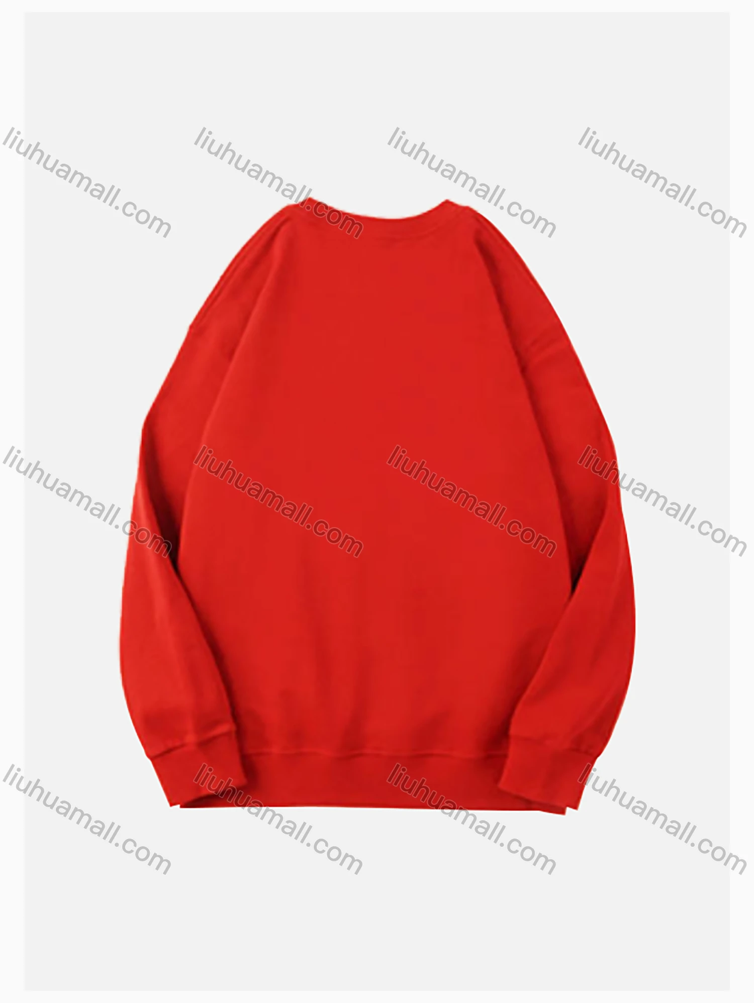 Wholesale Men's Basic Round Neck Long Sleeve Plain 300g Pullover Sweatshirts 710# - Liuhuamall