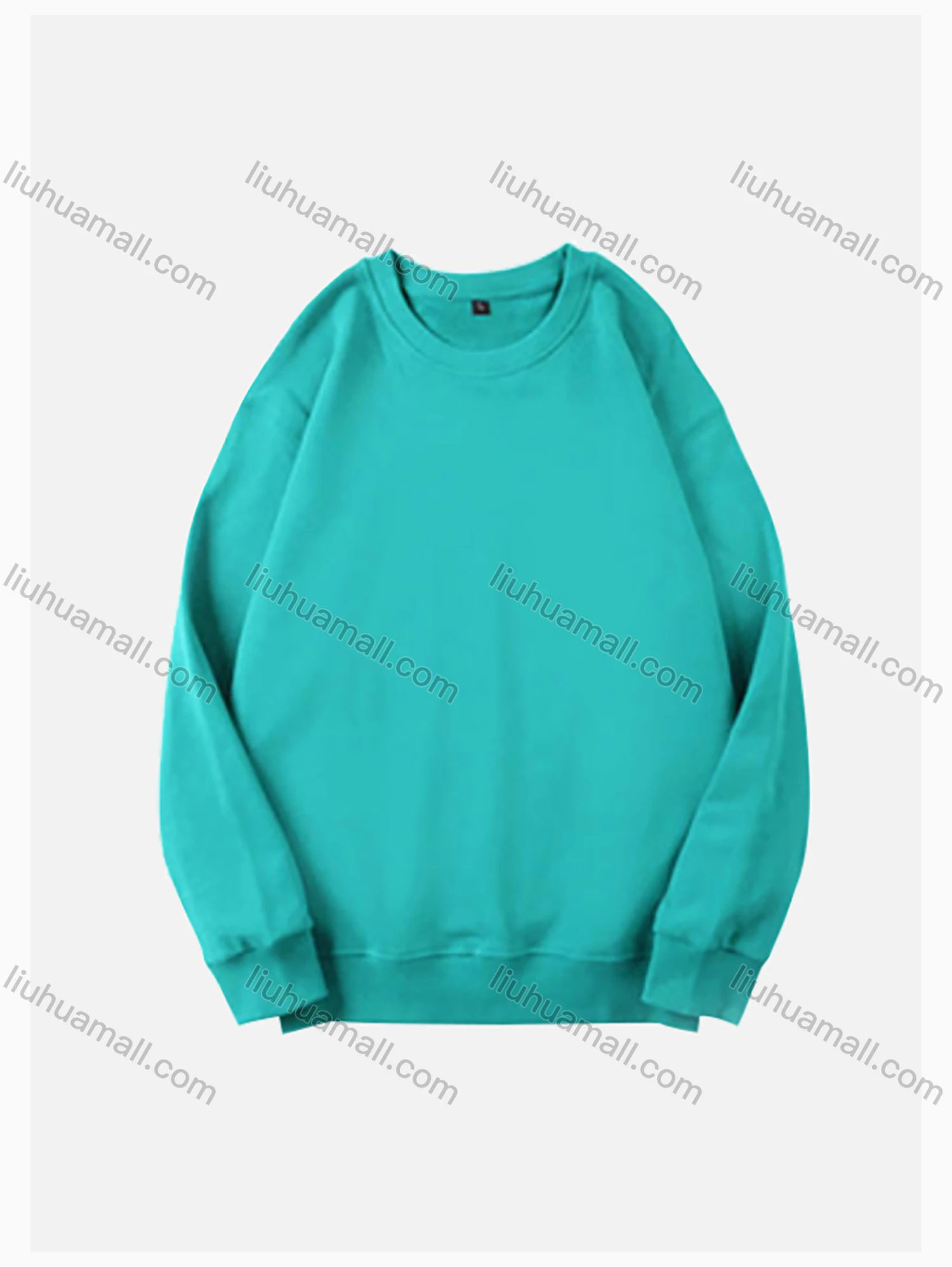 Wholesale Men's Basic Round Neck Long Sleeve Plain 300g Pullover Sweatshirts 710# - Liuhuamall