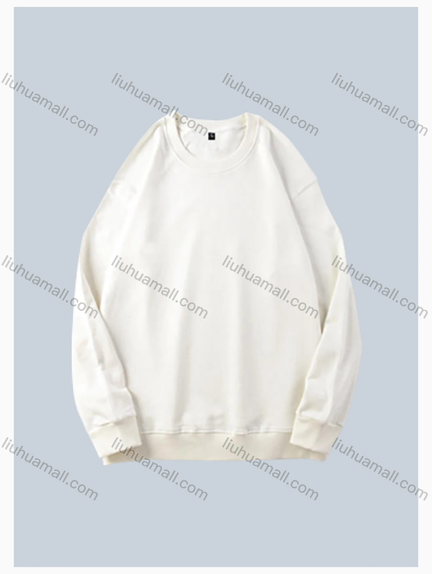 Wholesale Men's Basic Round Neck Long Sleeve Plain 300g Pullover Sweatshirts 710# - Liuhuamall