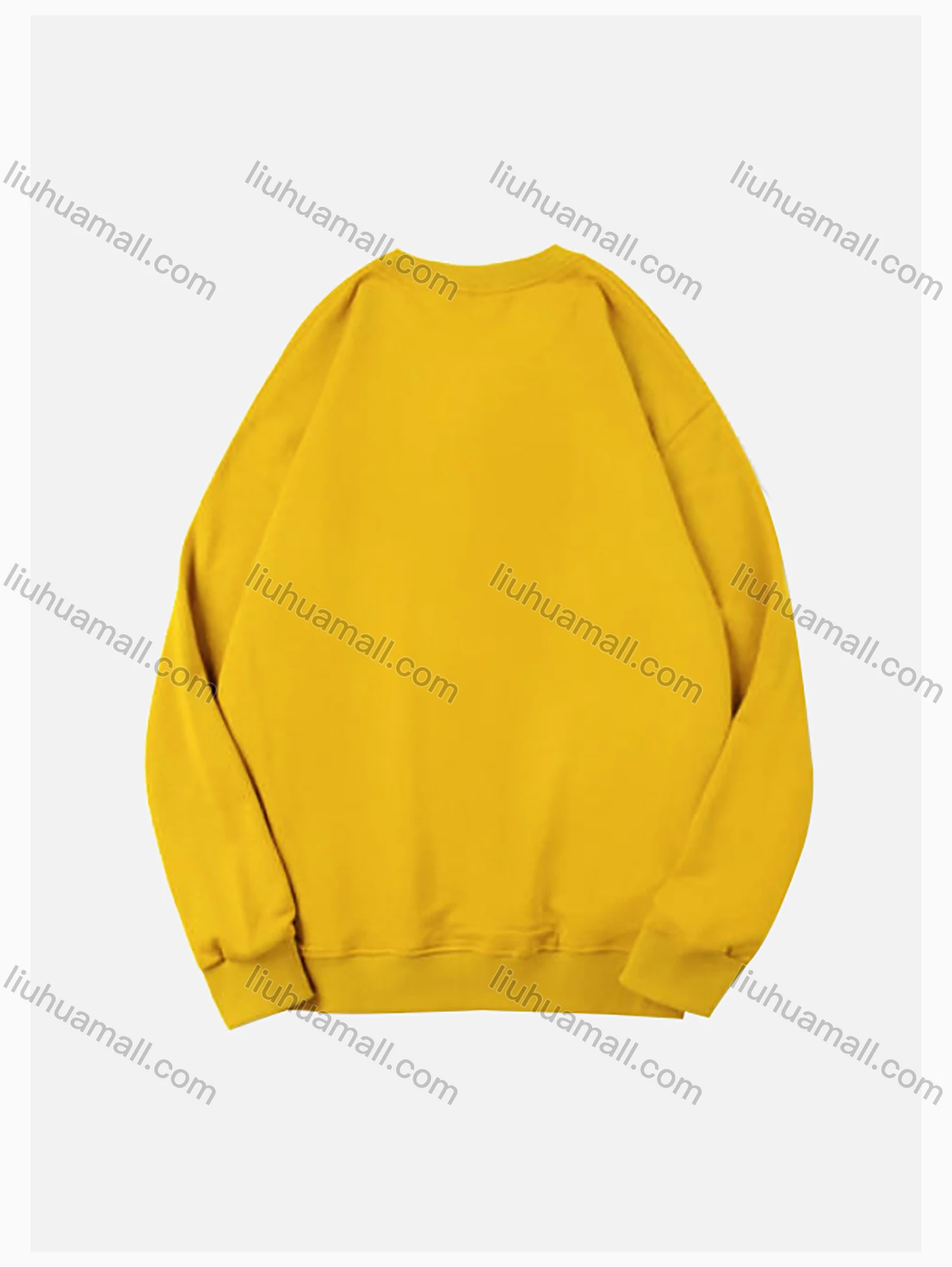 Wholesale Men's Basic Round Neck Long Sleeve Plain 300g Pullover Sweatshirts 710# - Liuhuamall