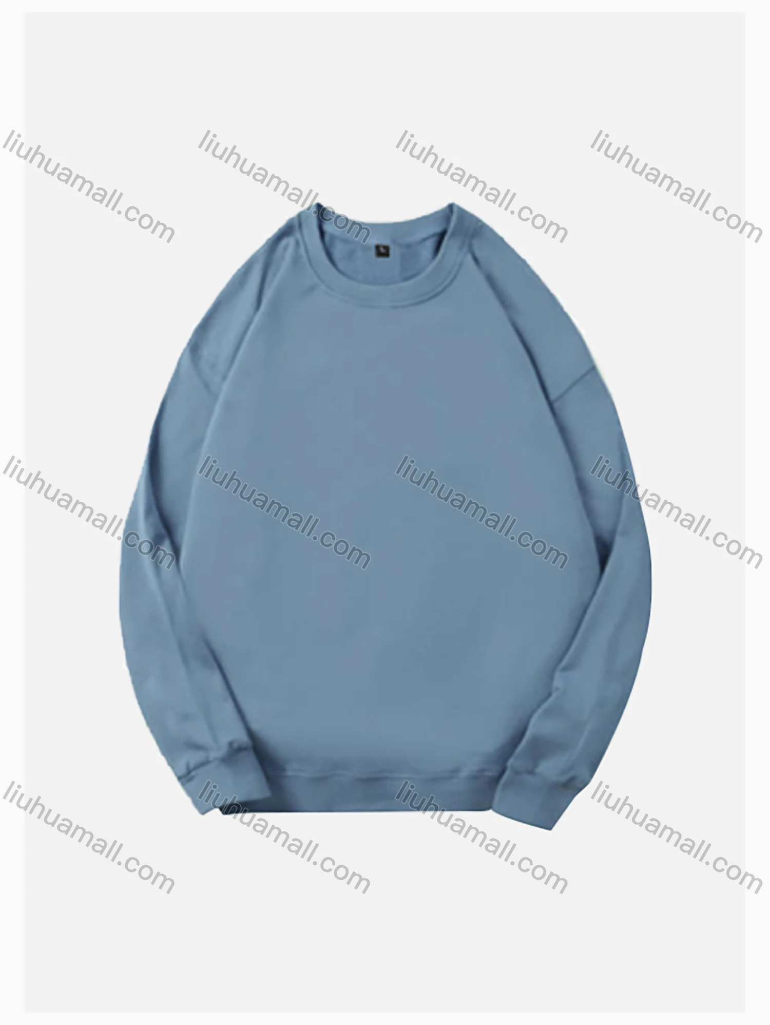 Wholesale Men's Basic Round Neck Long Sleeve Plain 300g Pullover Sweatshirts 710# - Liuhuamall