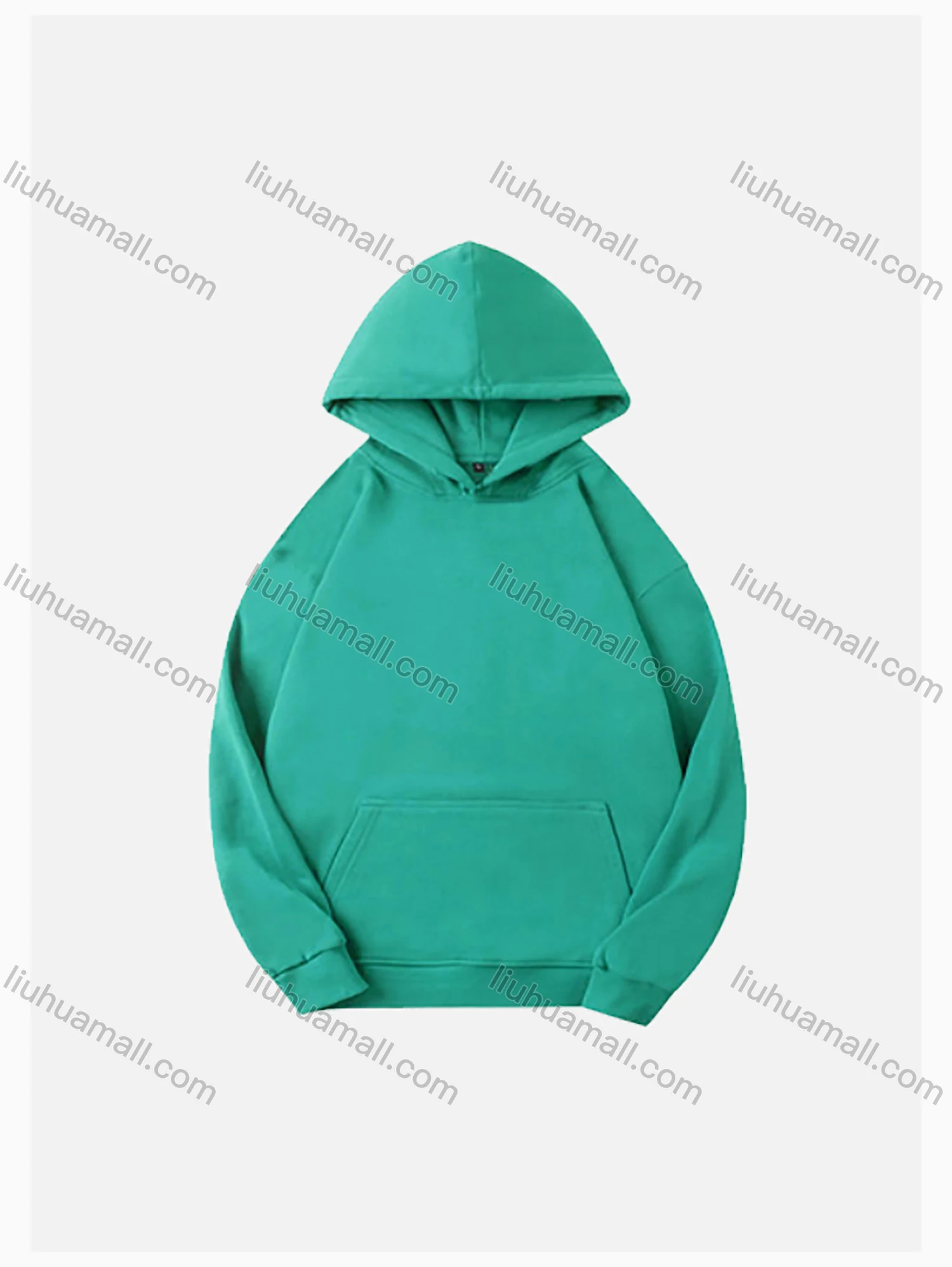 Wholesale Men's Basic 300g Plain Pullover Hooded Sweatshirts With Kanga Pocket 711# - Liuhuamall