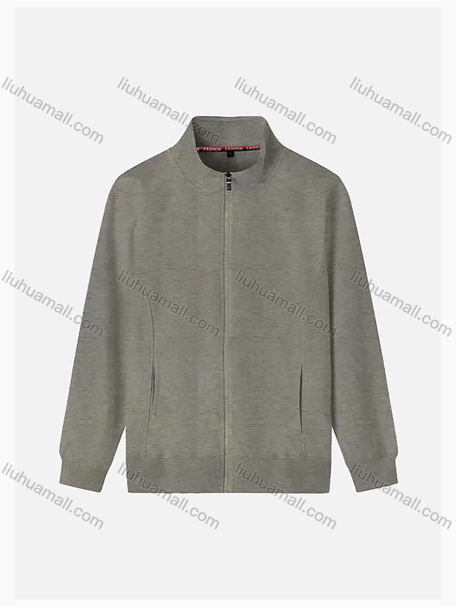 Wholesale Men's Casual Long Sleeve Full-Zip 300g Plain Jacket 712# - Liuhuamall