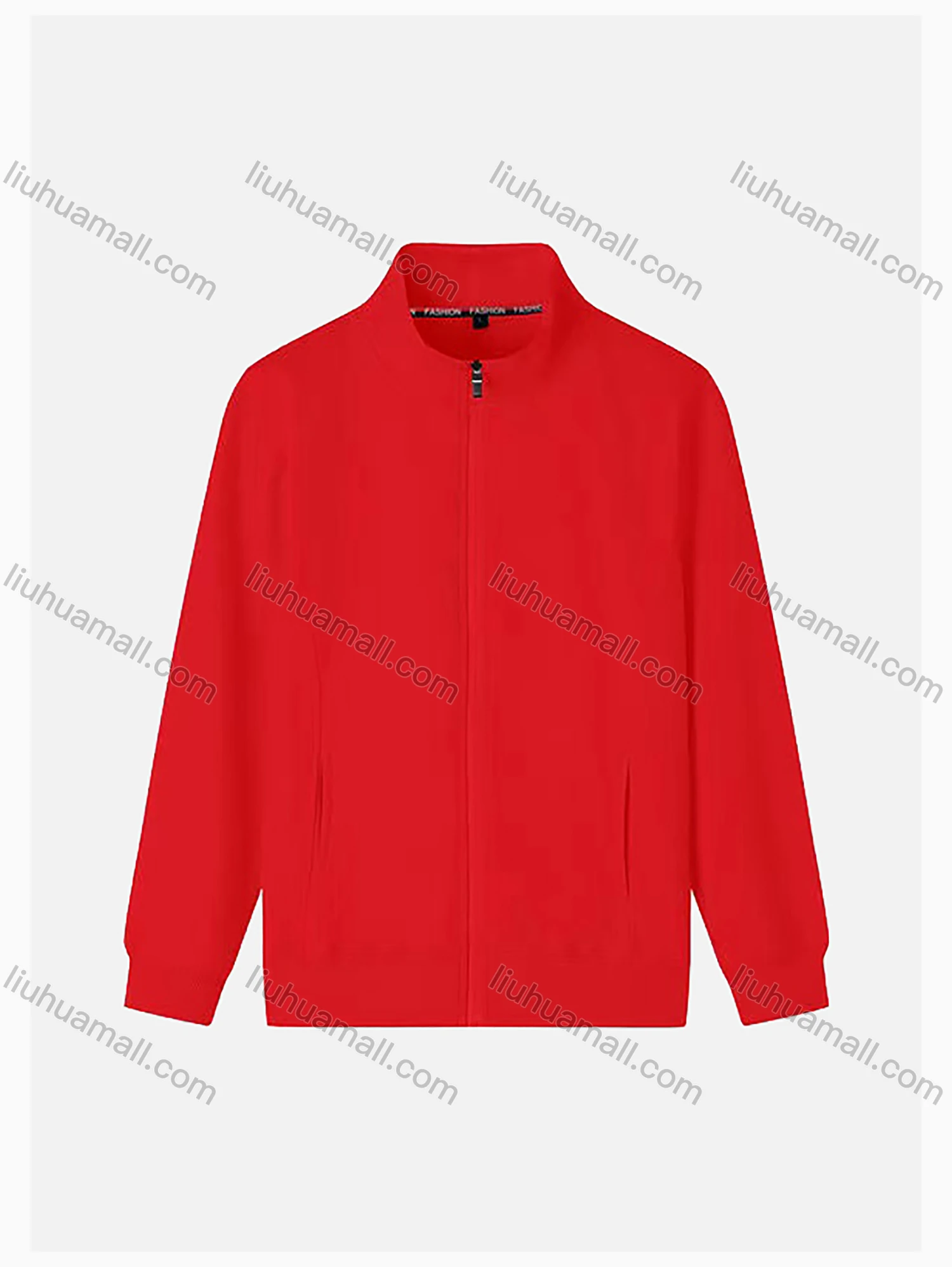 Wholesale Men's Casual Long Sleeve Full-Zip 300g Plain Jacket 712# - Liuhuamall