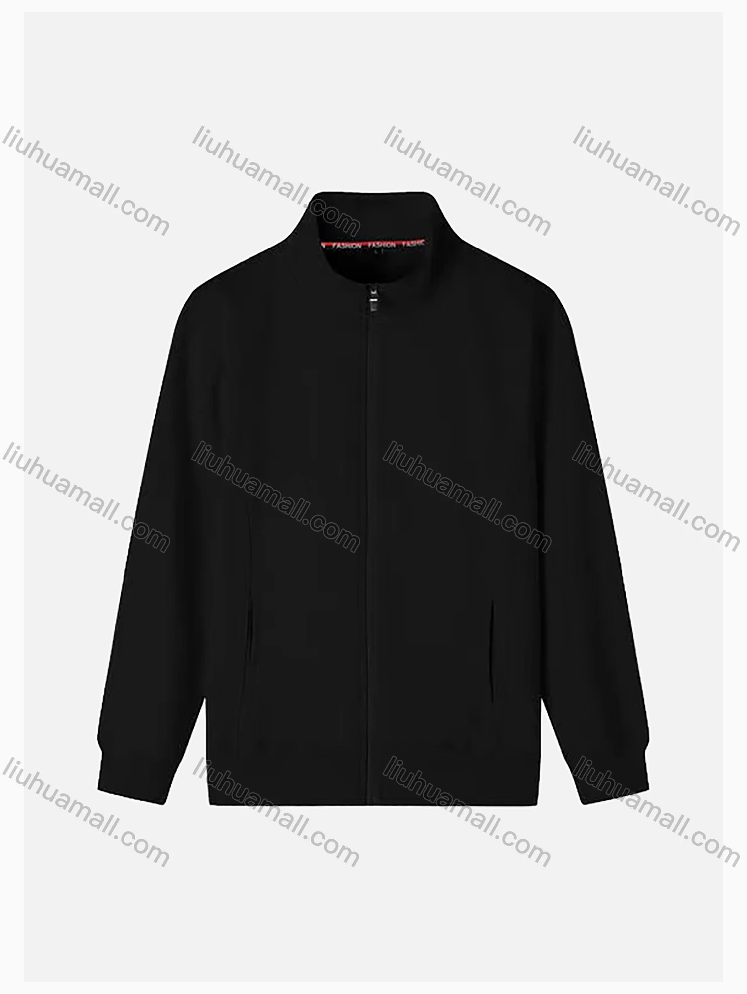 Wholesale Men's Casual Long Sleeve Full-Zip 300g Plain Jacket 712# - Liuhuamall