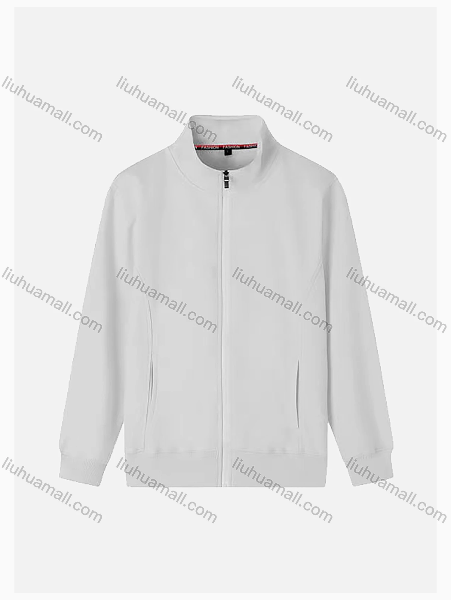 Wholesale Men's Casual Long Sleeve Full-Zip 300g Plain Jacket 712# - Liuhuamall