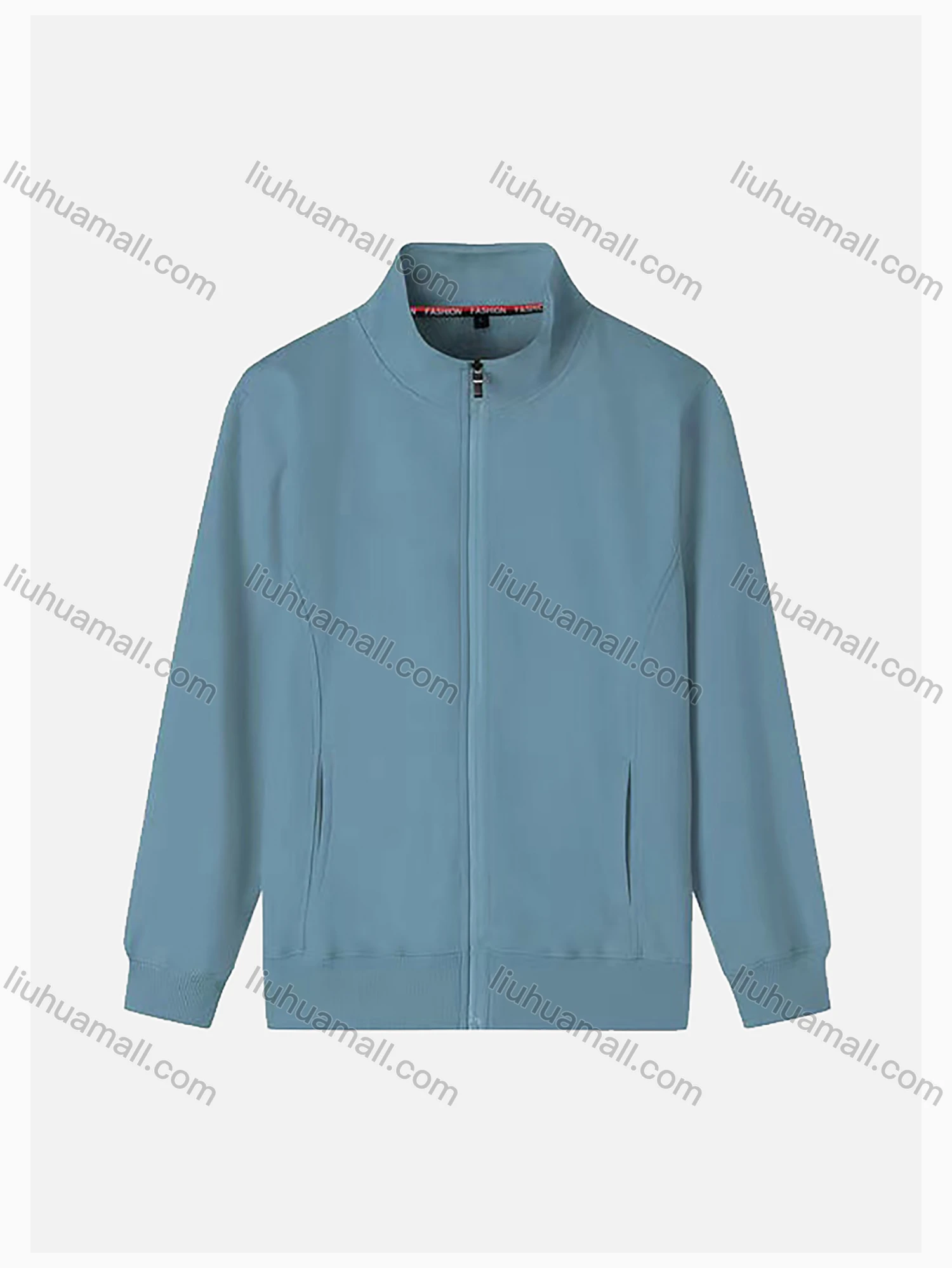 Wholesale Men's Casual Long Sleeve Full-Zip 300g Plain Jacket 712# - Liuhuamall