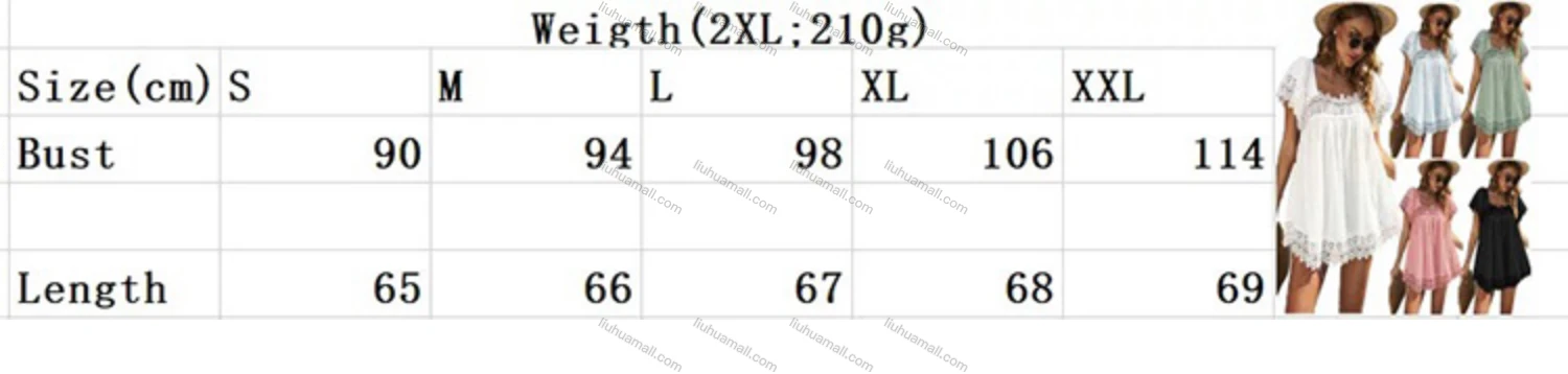Wholesale Woman's Casual Square Neck Batwing Sleeve Guipure Lace Ruffle Swing Top - Liuhuamall
