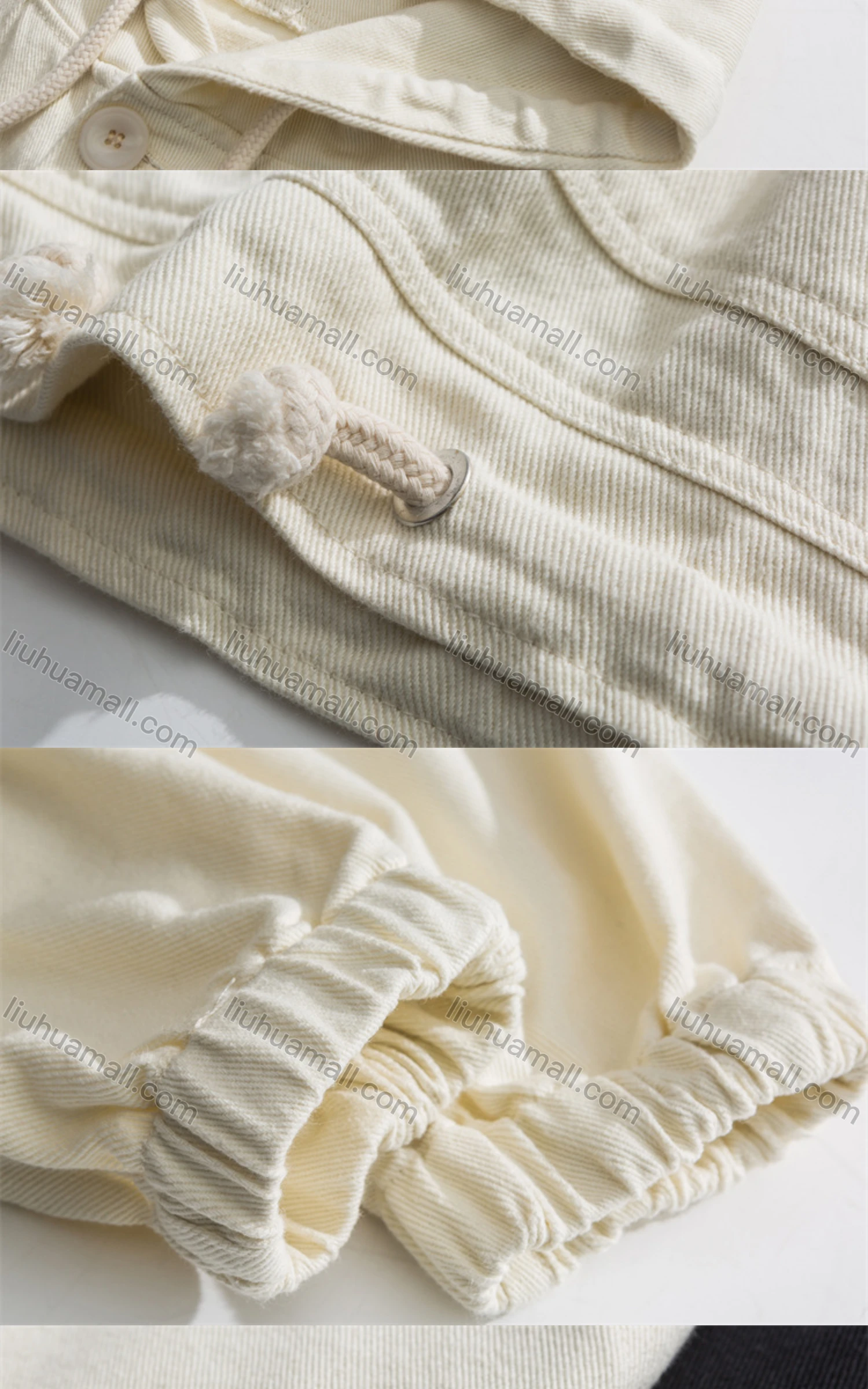 Wholesale Men's Loose Fit Plain Drawstring Pullover Hoodie - Liuhuamall