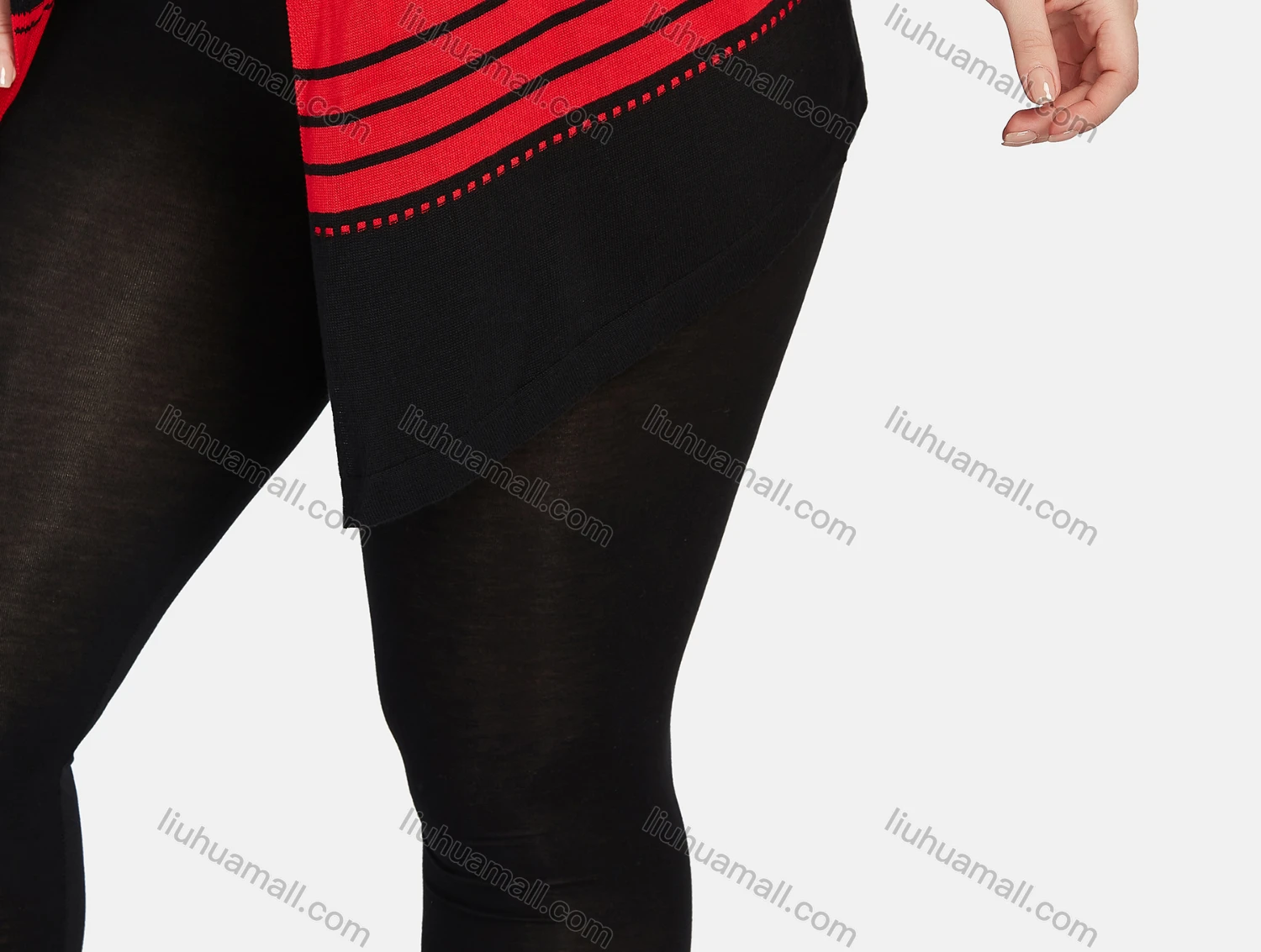 Wholesale Women's Long Sleeve Striped Print Knit Oversized Cardigan - Liuhuamall