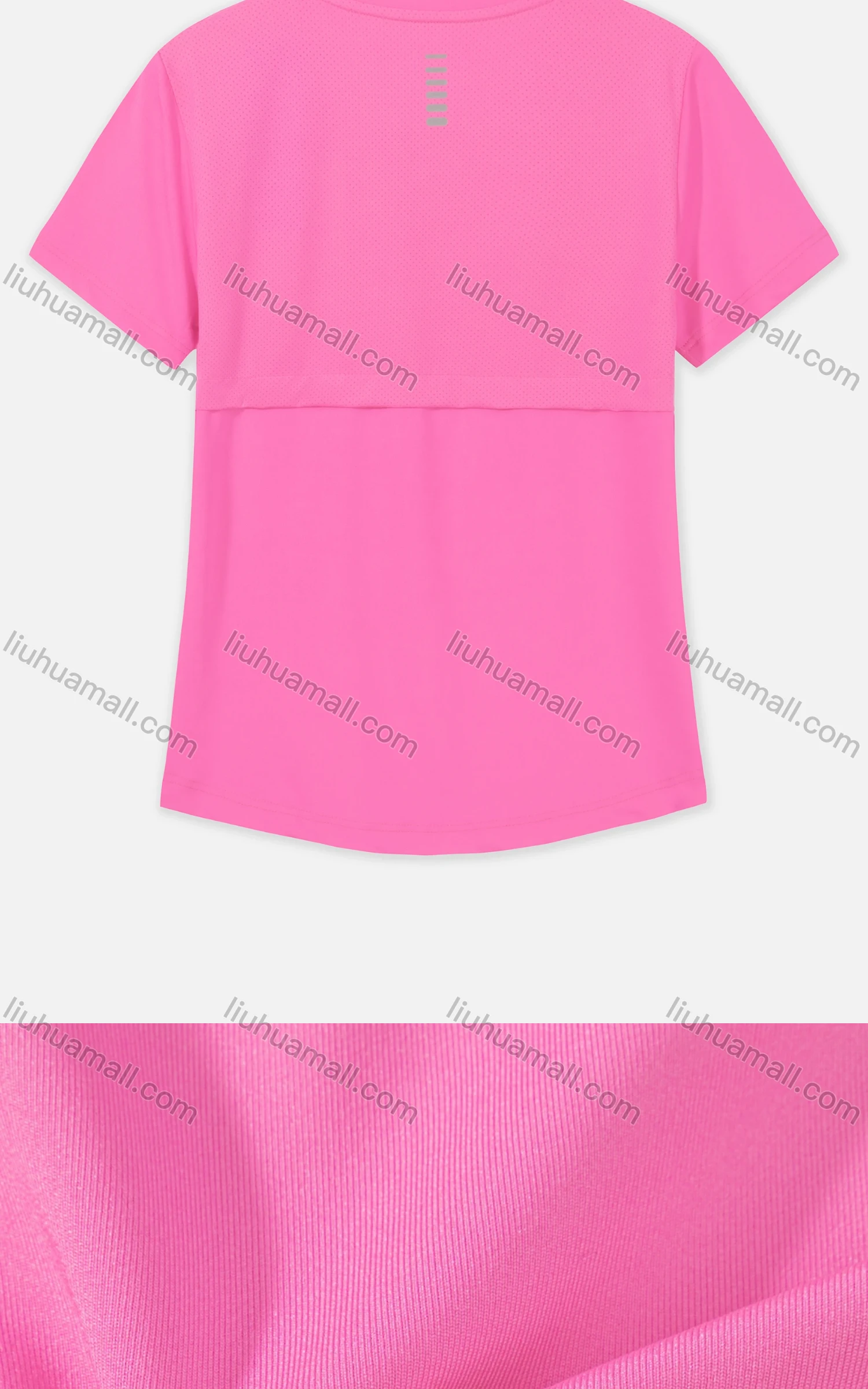 Wholesale Women's Round Neck Short Sleeve Quick Dry Breathable Training Active Tee - Liuhuamall