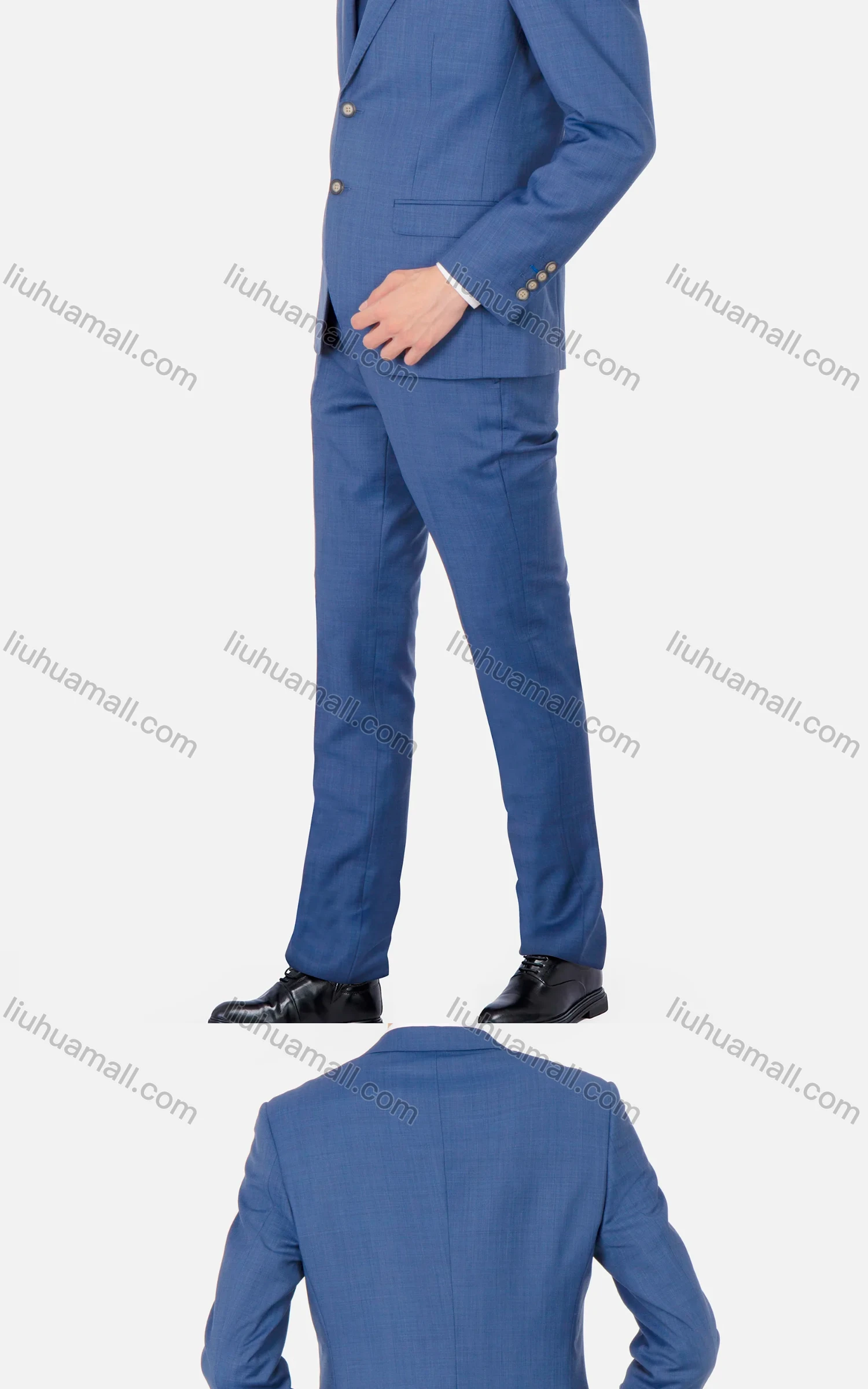 Wholesale Men's Fashion Long Sleeve Lapel Single Breasted Pockets Blazer & Vest & Pants 3 Piece Sets - Liuhuamall