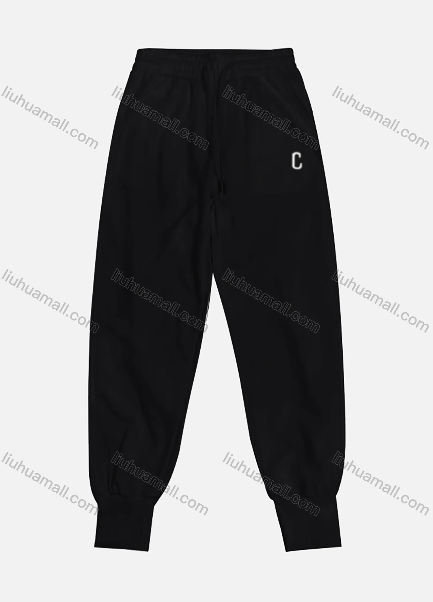 Wholesale Women's Sporty Letter Print High Waist Dual Pockets Drawstring Sweatpant - Liuhuamall