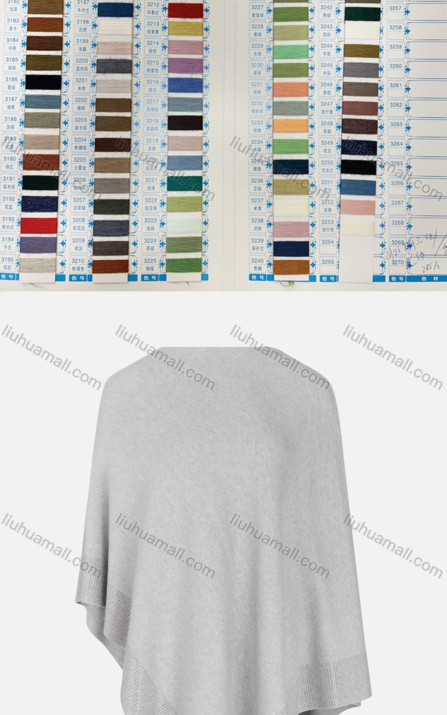 Wholesale Women's Casual Round Neck Plain Pullover Knit Cape - Liuhuamall