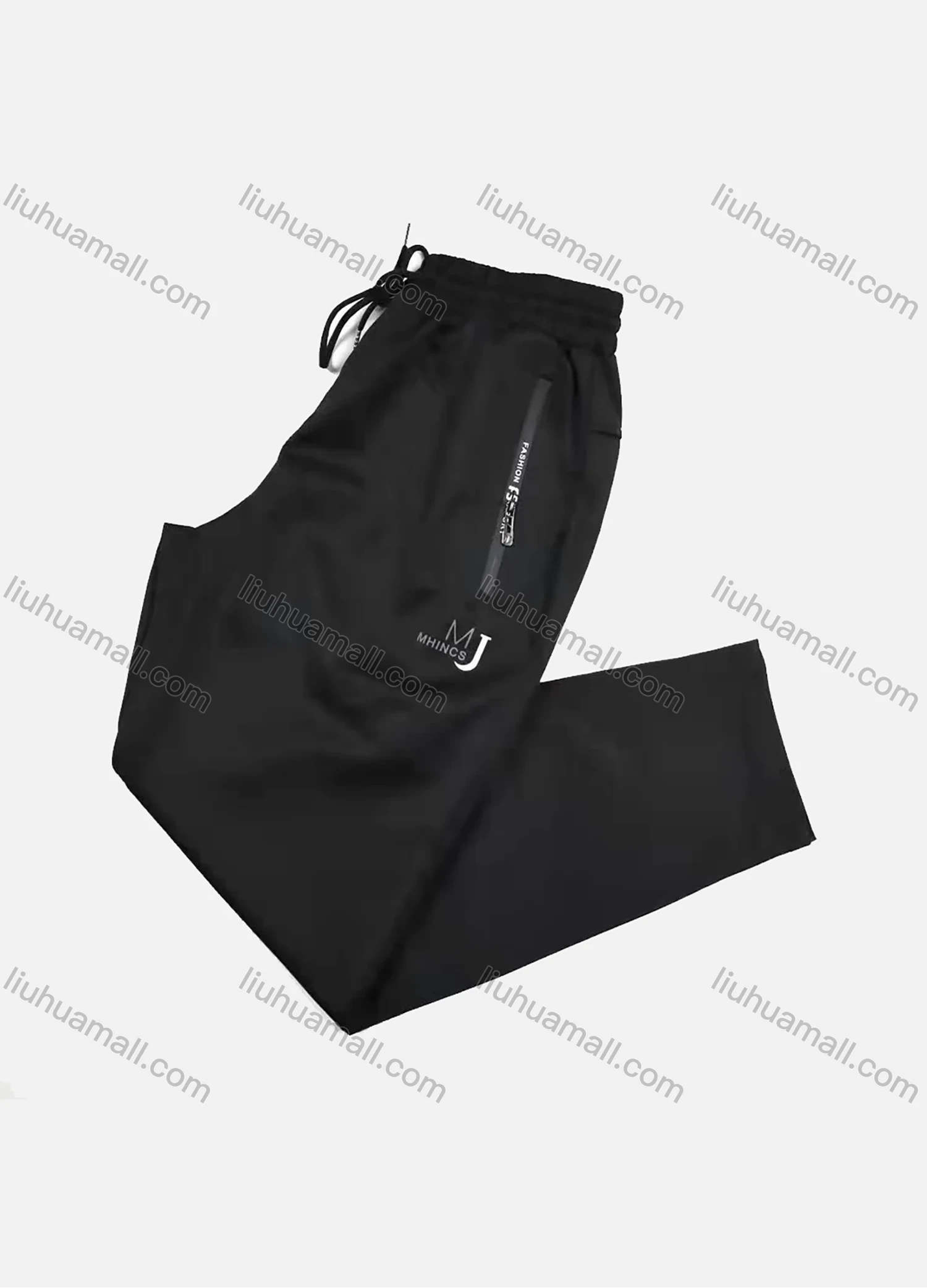 Wholesale Women's Sporty Zipper Pockets Drawstring Plain Sweatpant - Liuhuamall