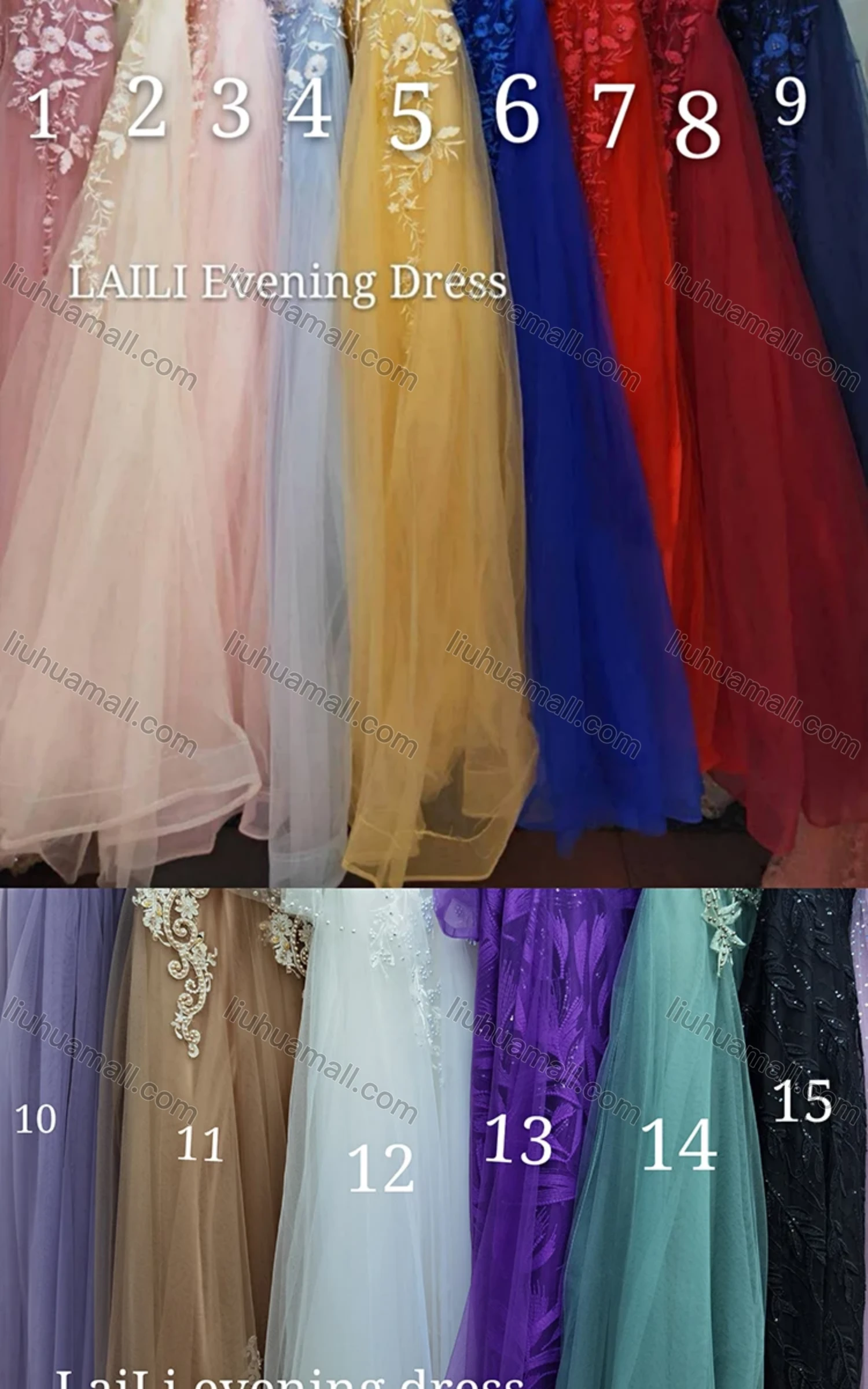 Wholesale Women's Glamorous Off Shoulder Sequin Lace Up Back Appliques Floor Length Wedding Dress 2058-1# - Liuhuamall