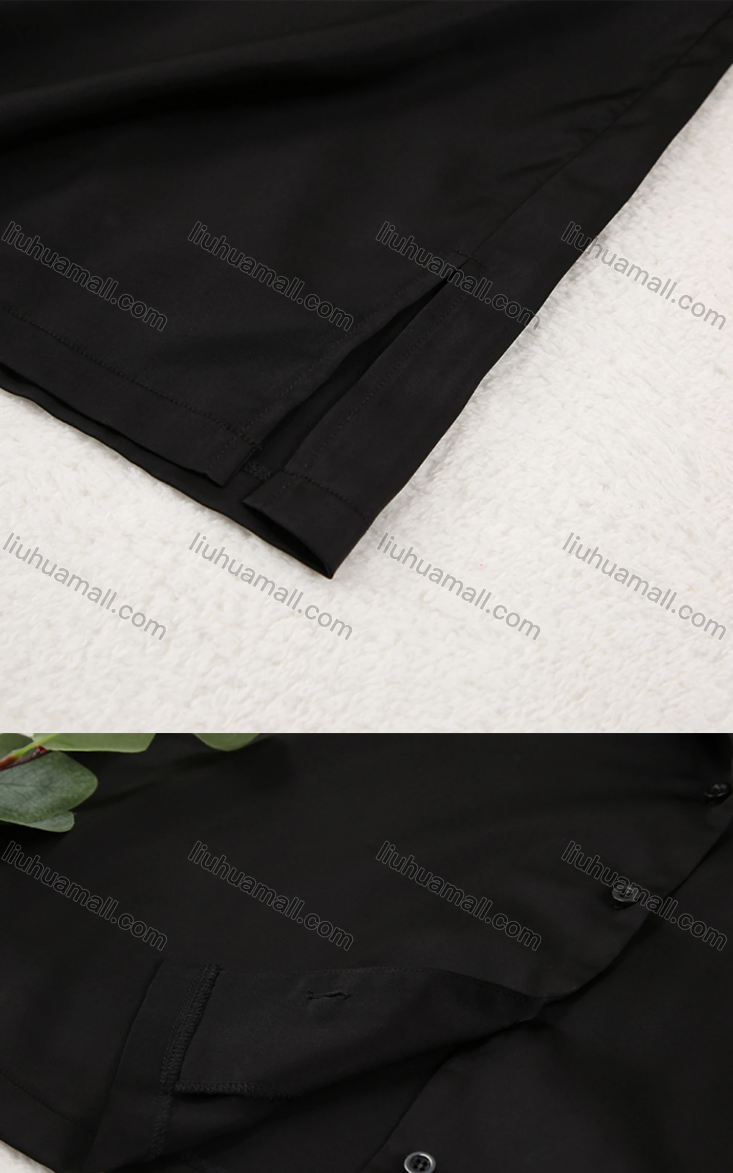 Wholesale Women's Casual Satin Lapel Long Sleeve Button Down Tops&Pants 2 Piece Pajama Sets - Liuhuamall