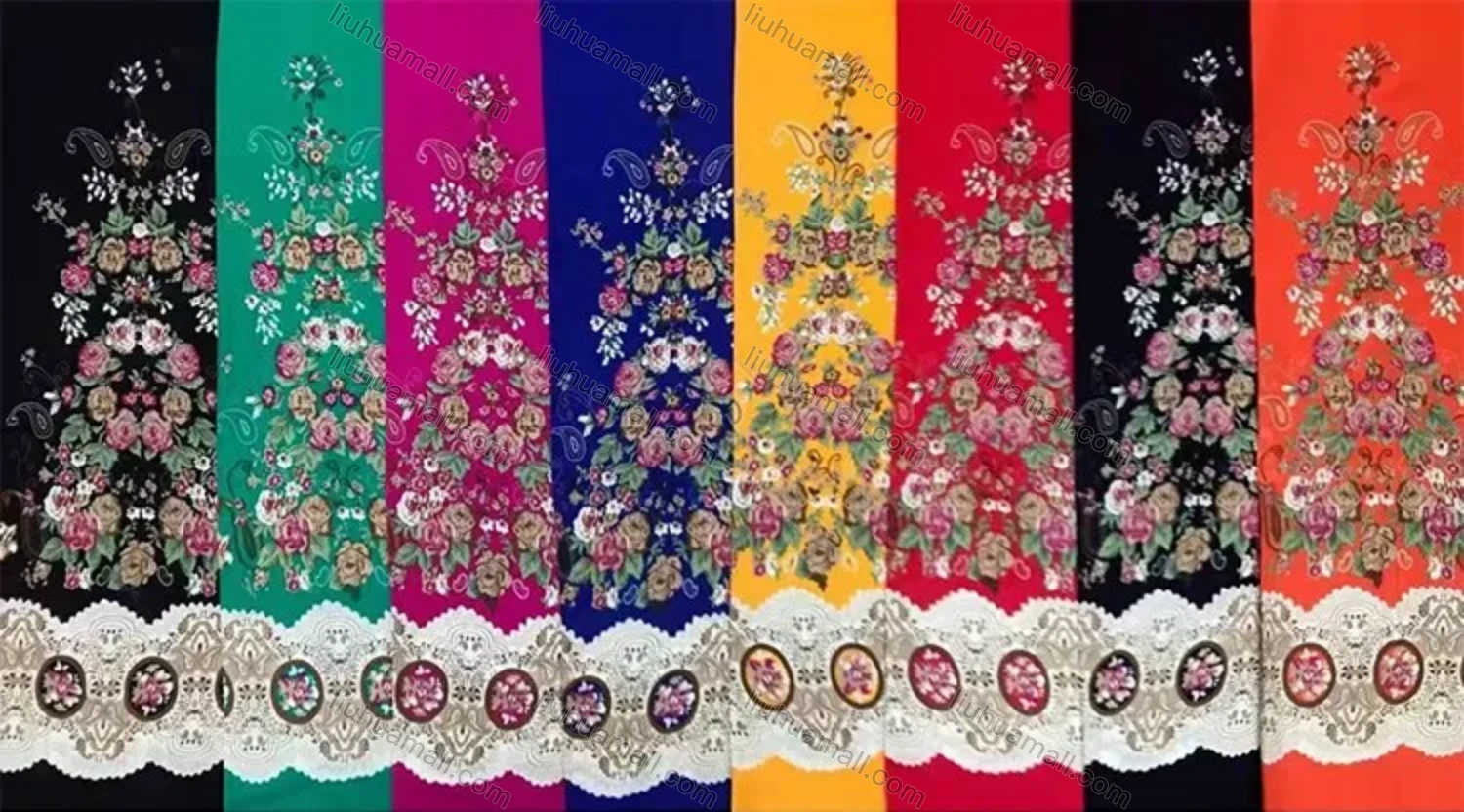 Wholesale Women's Casual Square Neck Folkloric Print Ruched Maxi Dress	 - Liuhuamall