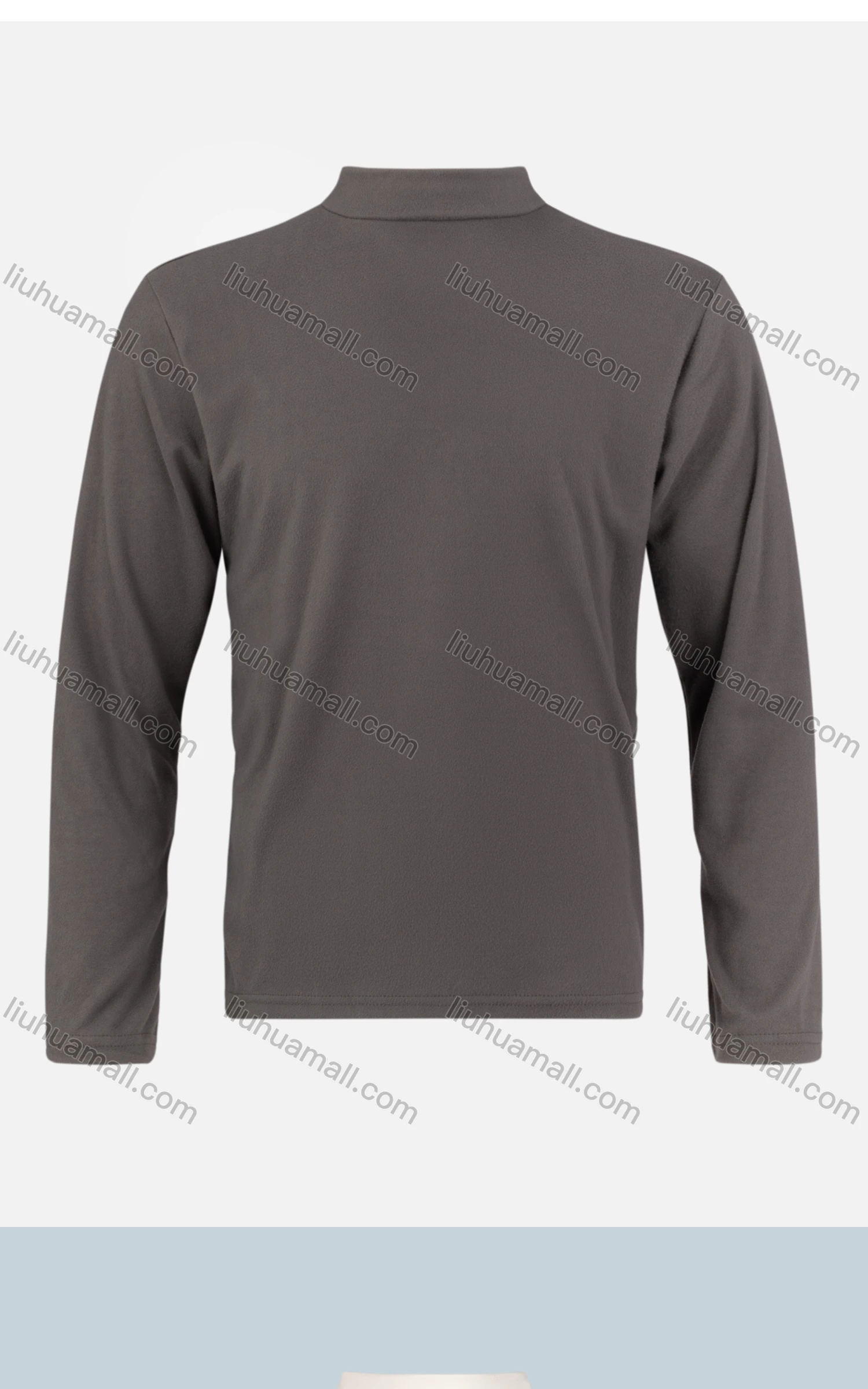 Wholesale Men's Casual Plain High Neck Long Sleeve T-shirt YT-961# - Liuhuamall