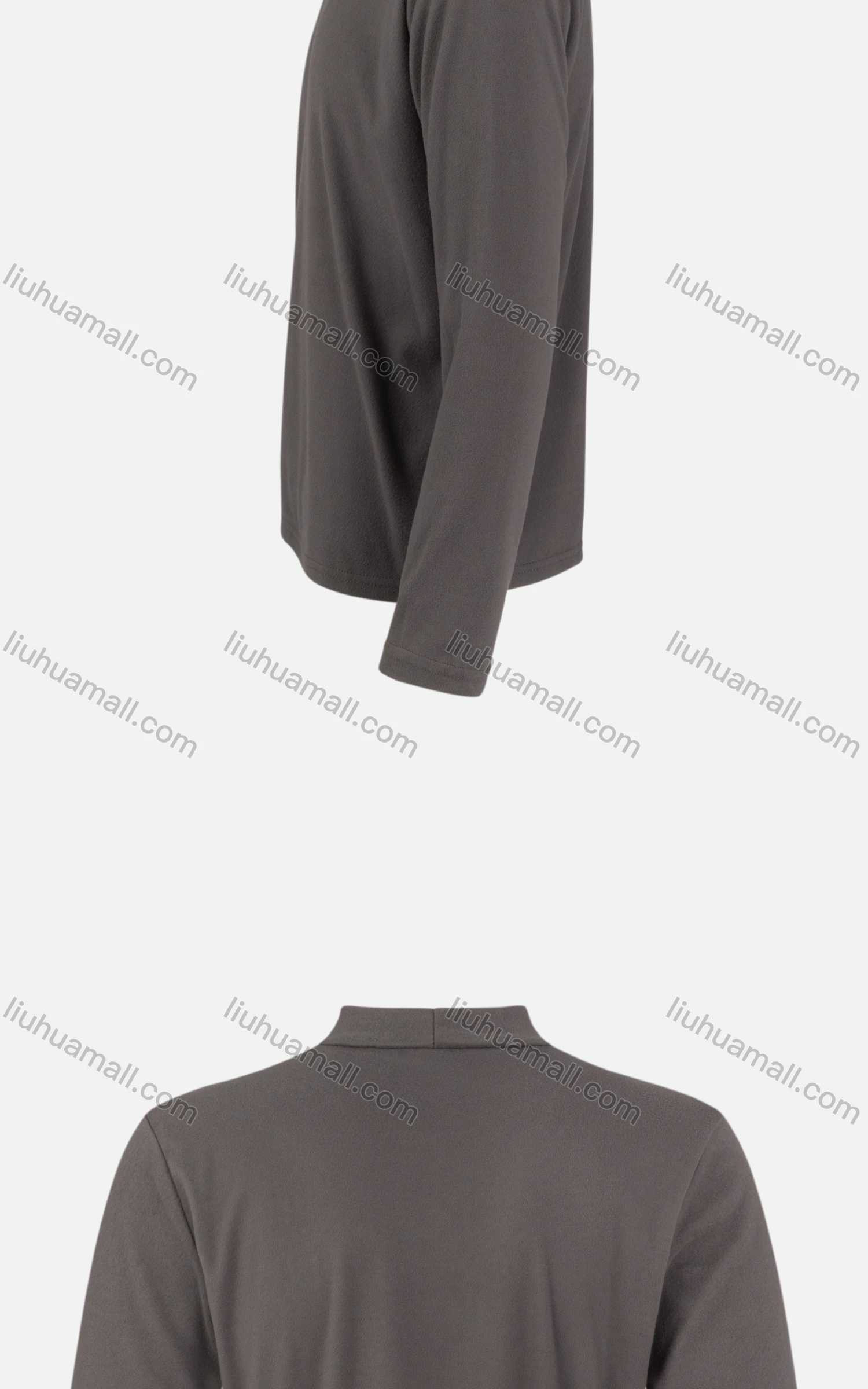 Wholesale Men's Casual Plain High Neck Long Sleeve T-shirt YT-961# - Liuhuamall