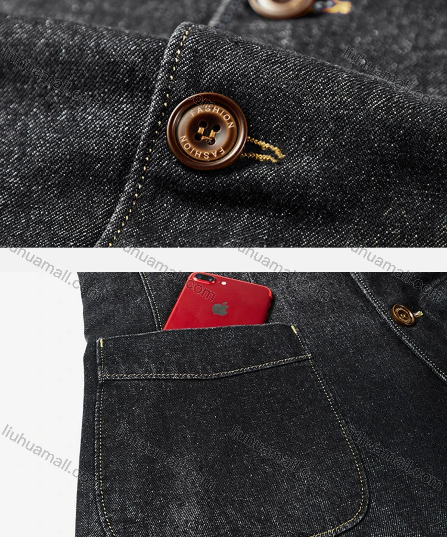 Wholesale Men's Business 100% Cotton Plain Single Breasted Patch Pockets Blazer 81985# - Liuhuamall