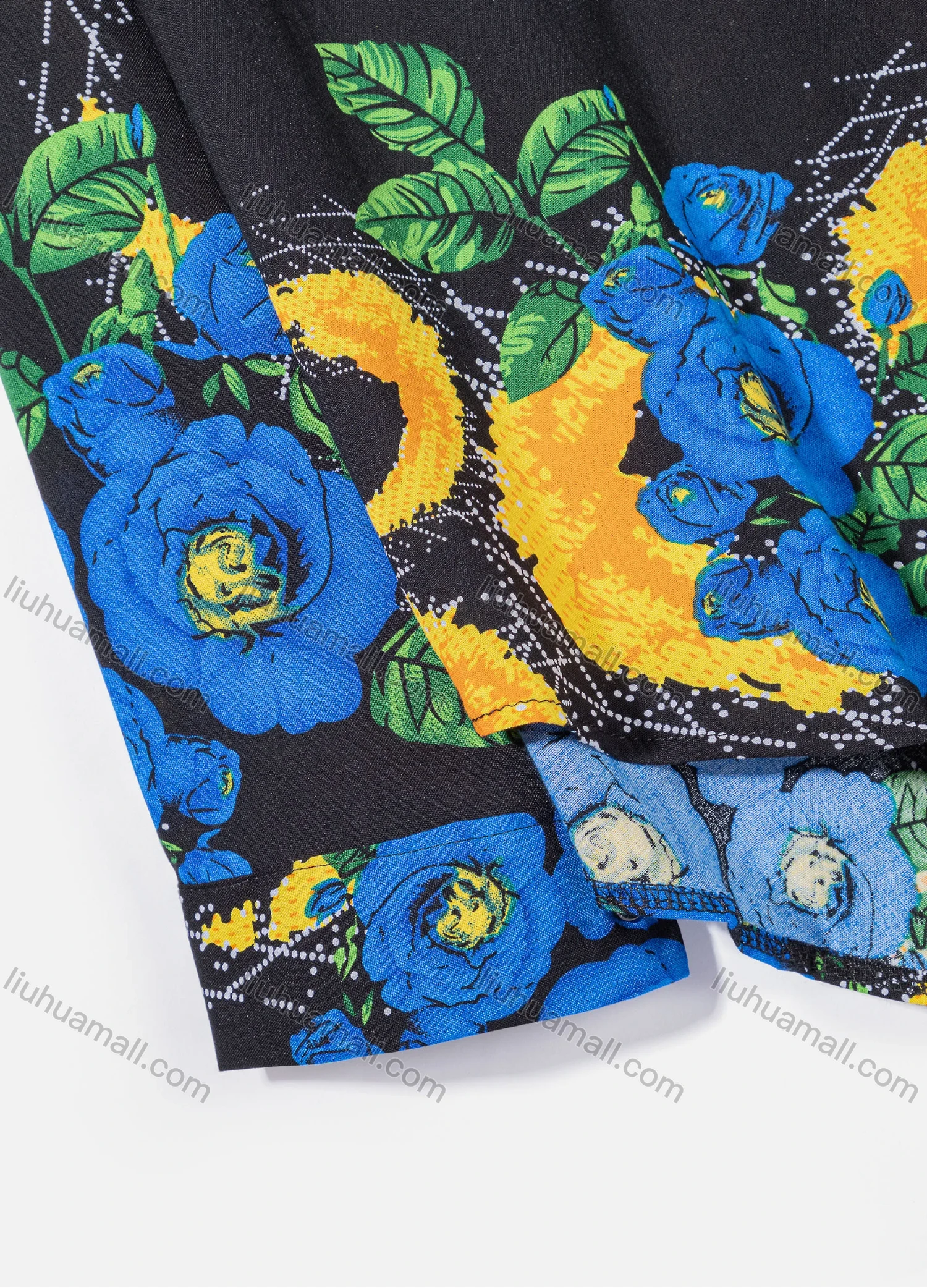 Wholesale Women's Plus Size Fashion Long Sleeve Button Down Floral Print Shirt - Liuhuamall