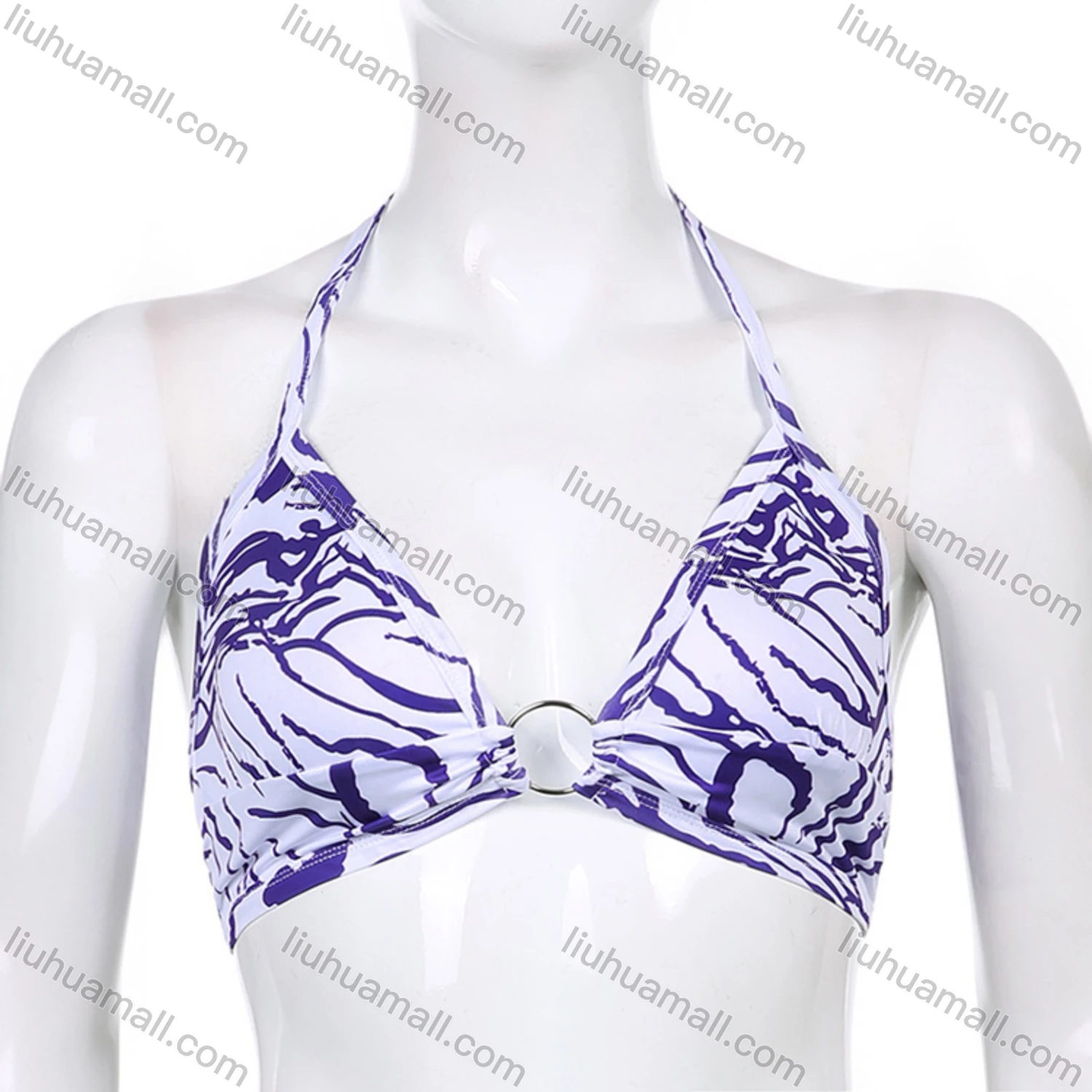 Wholesale Women's Halter Tie Back Bikini - Liuhuamall
