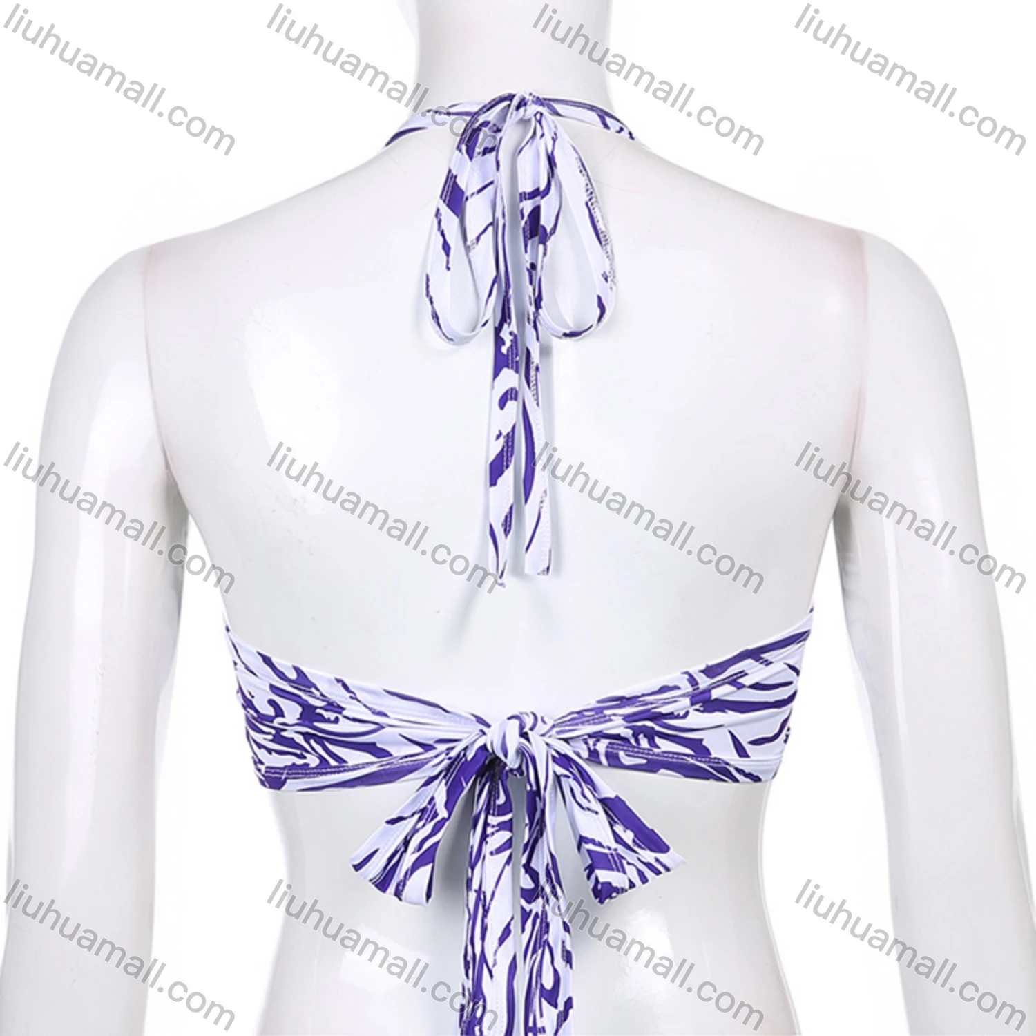 Wholesale Women's Halter Tie Back Bikini - Liuhuamall
