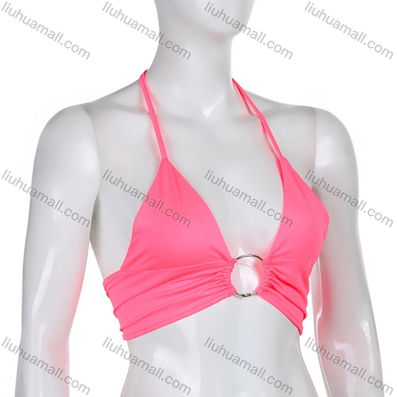 Wholesale Women's Halter Tie Back Bikini - Liuhuamall
