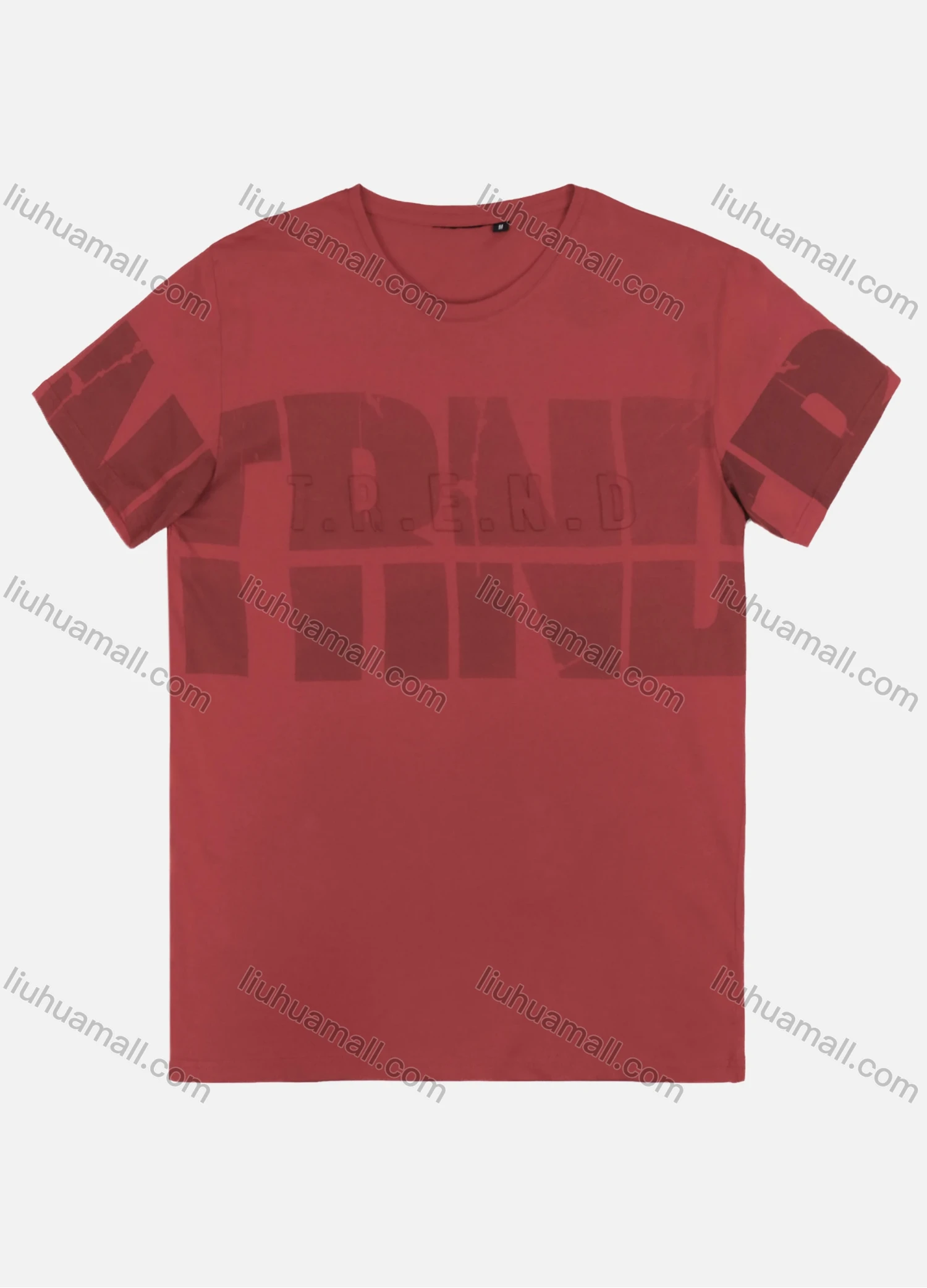 Wholesale Men's Casual 100%Cotton Short Sleeve Crew Neck Letter Graphic T-shirts MS2029# - Liuhuamall