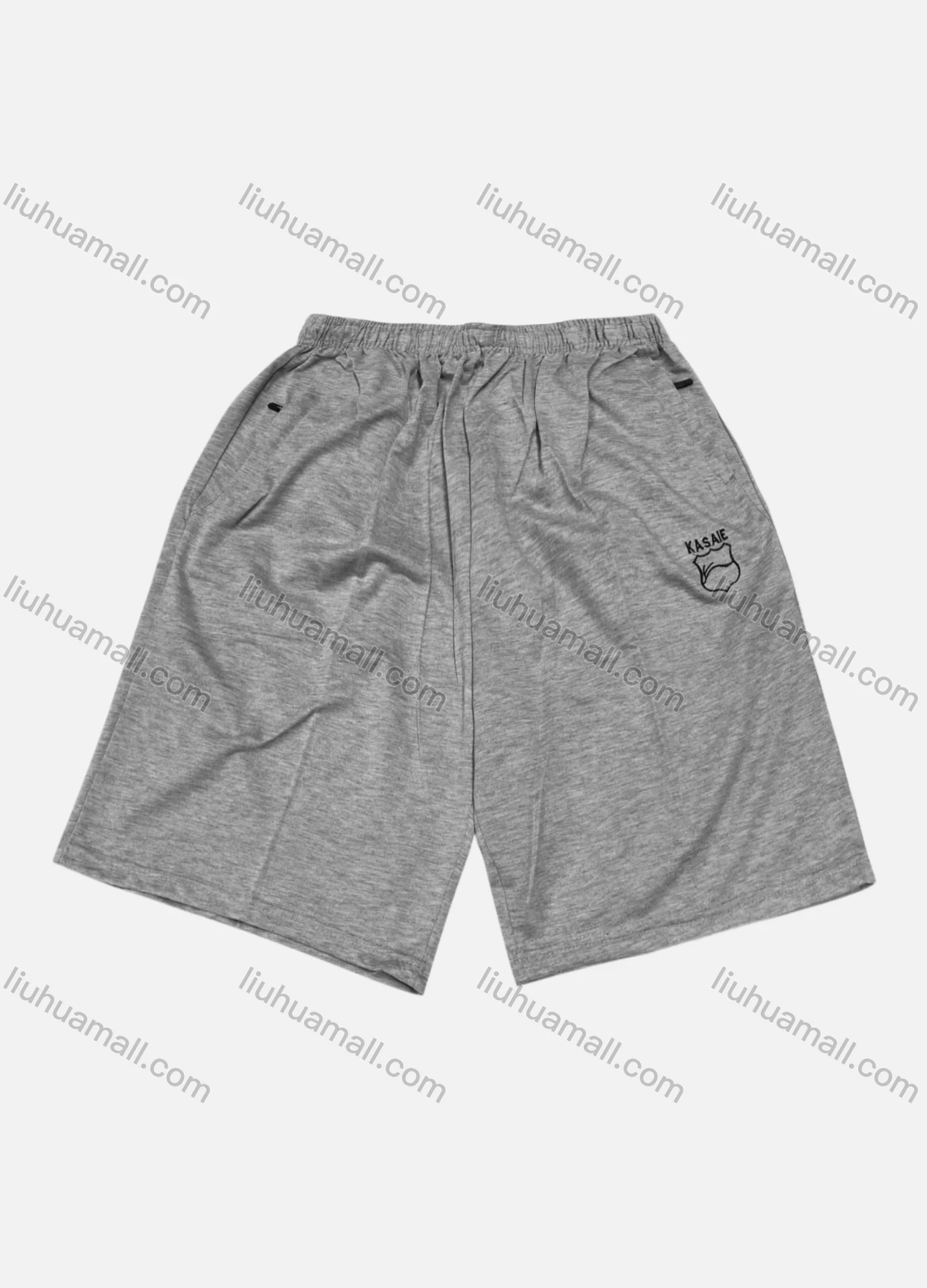 Wholesale Men's Casual Letter Elastic Waist Zipper Pockets Shorts 553# - Liuhuamall