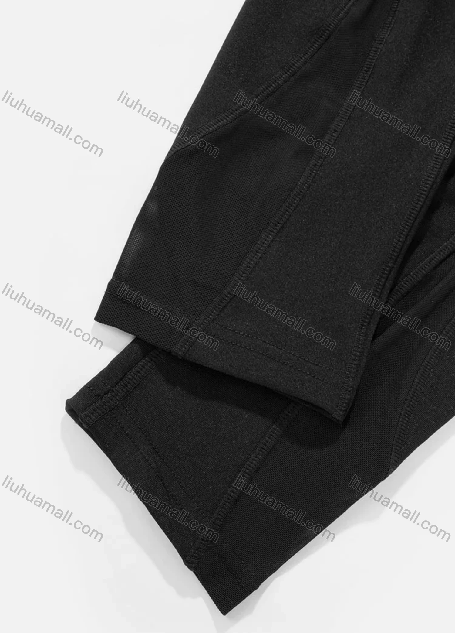 Wholesale Women's Sporty High Waist Sheer Mesh Plain Legging - Liuhuamall