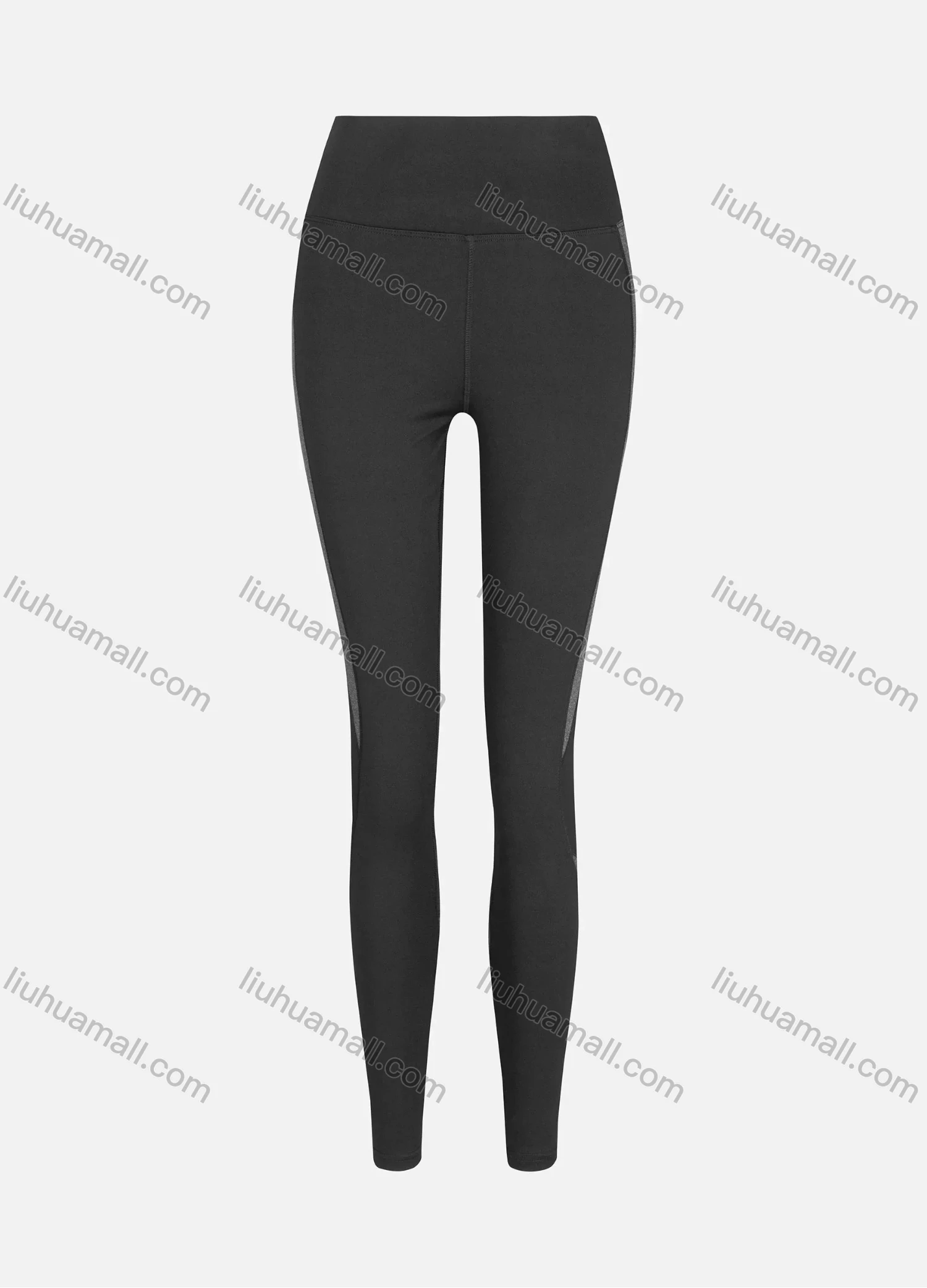Wholesale Women's Sporty High Waist Sheer Mesh Plain Legging - Liuhuamall