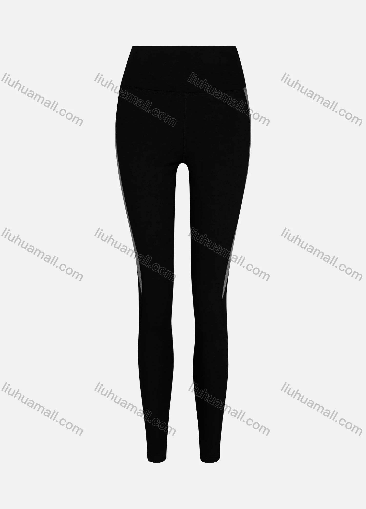 Wholesale Women's Sporty High Waist Sheer Mesh Plain Legging - Liuhuamall