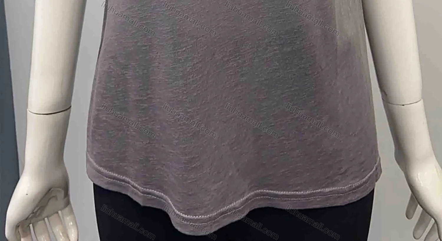 Wholesale Women's Casual Plain V Neck Lace Trim Short Sleeve Blouse - Liuhuamall