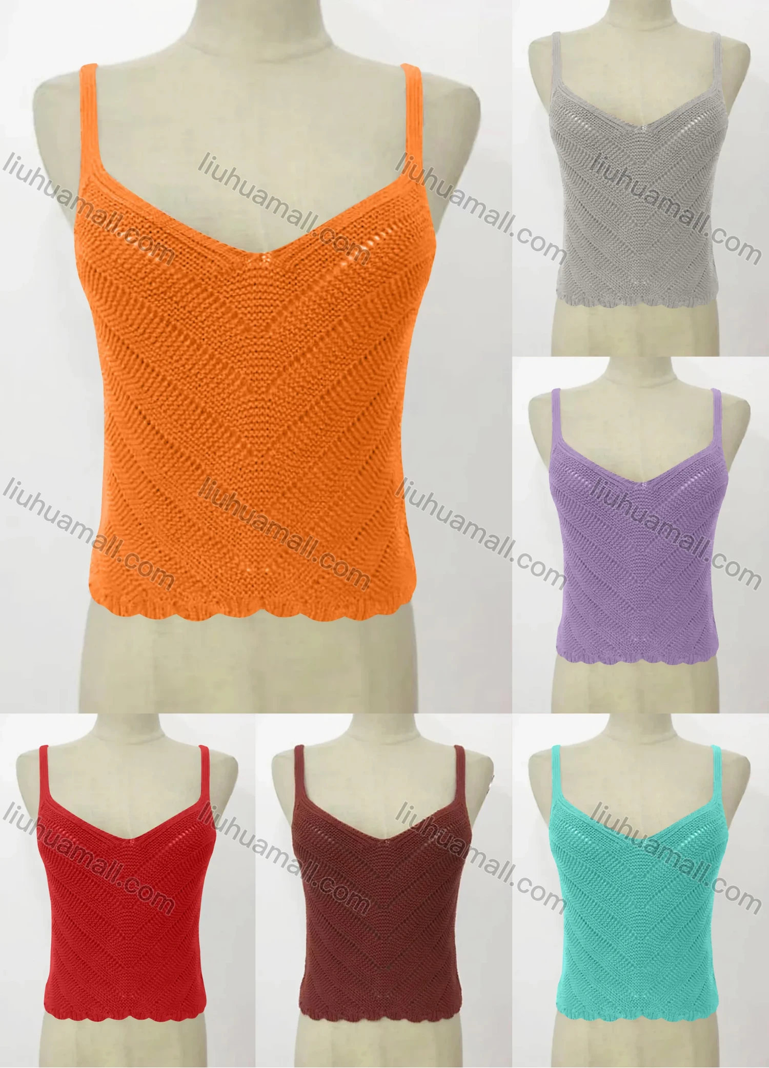 Wholesale Women's Casual Crew Neck Long Sleeve Plain Pullover Knit Sweater - Liuhuamall