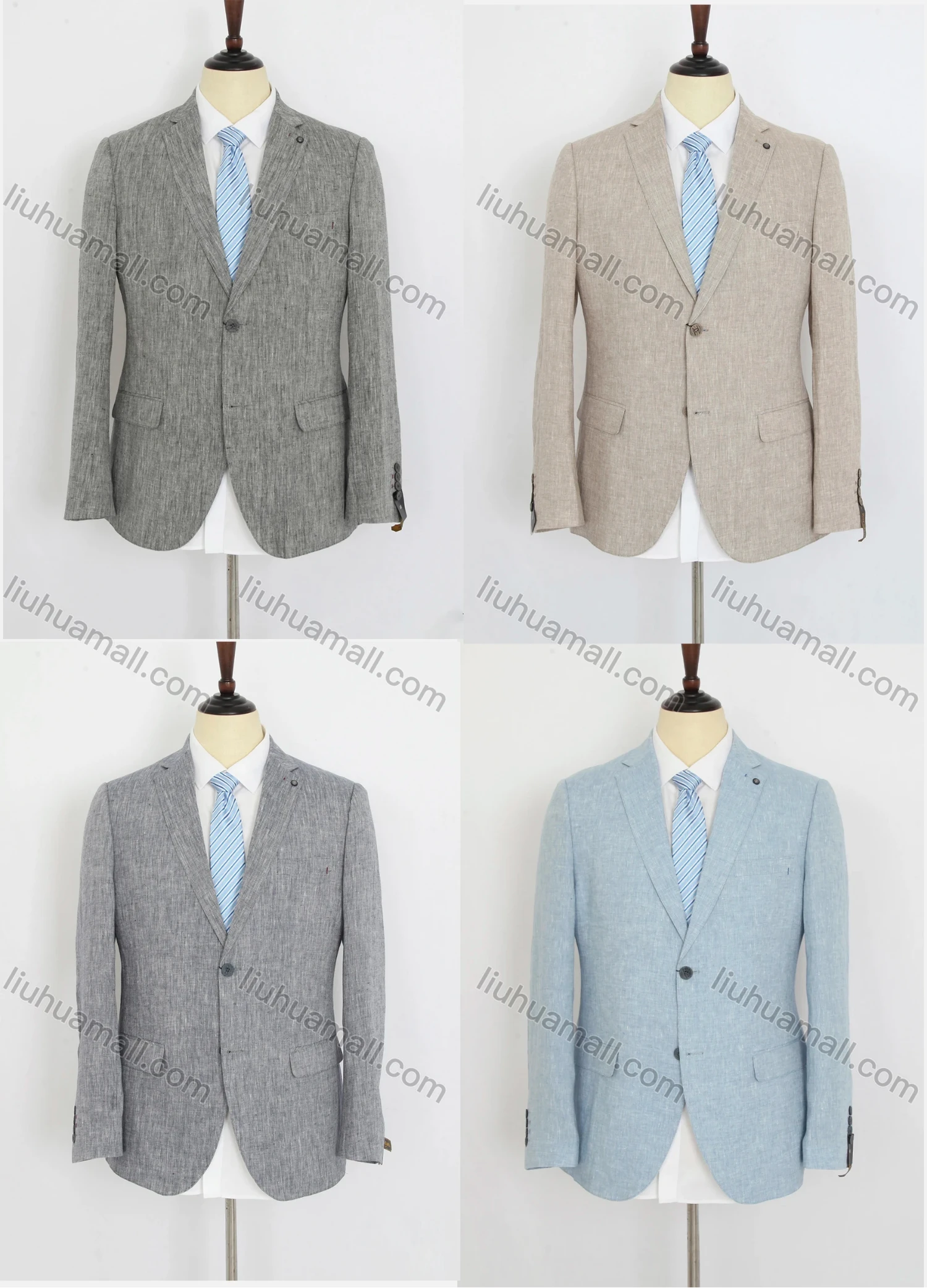 Wholesale Men's Formal Lapel Long Sleeve Single Breasted Flap Pockets Blazer Jackets BL191203# - Liuhuamall