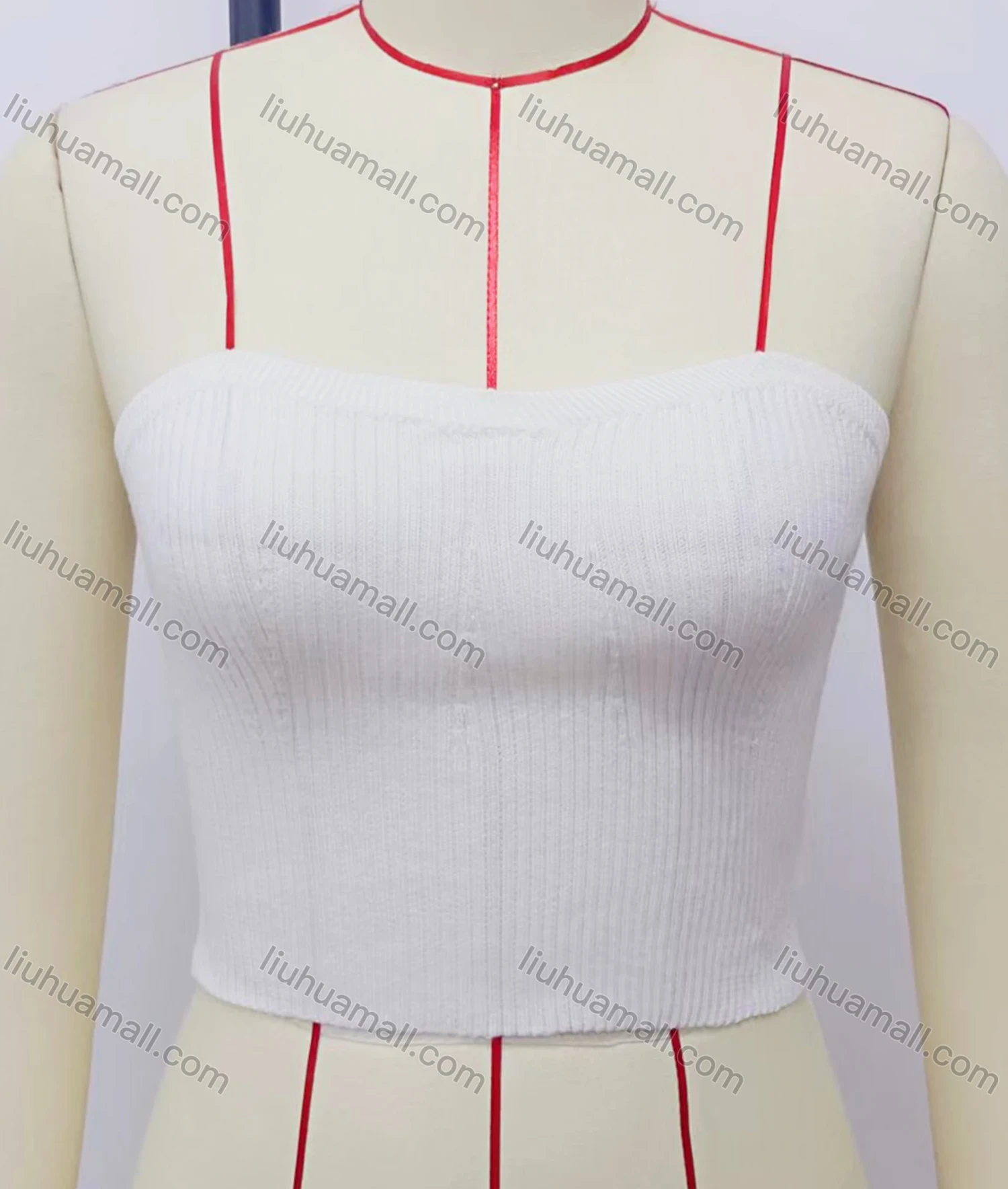 Wholesale Women's Fashion Sleeveless Plain Knit Top - Liuhuamall